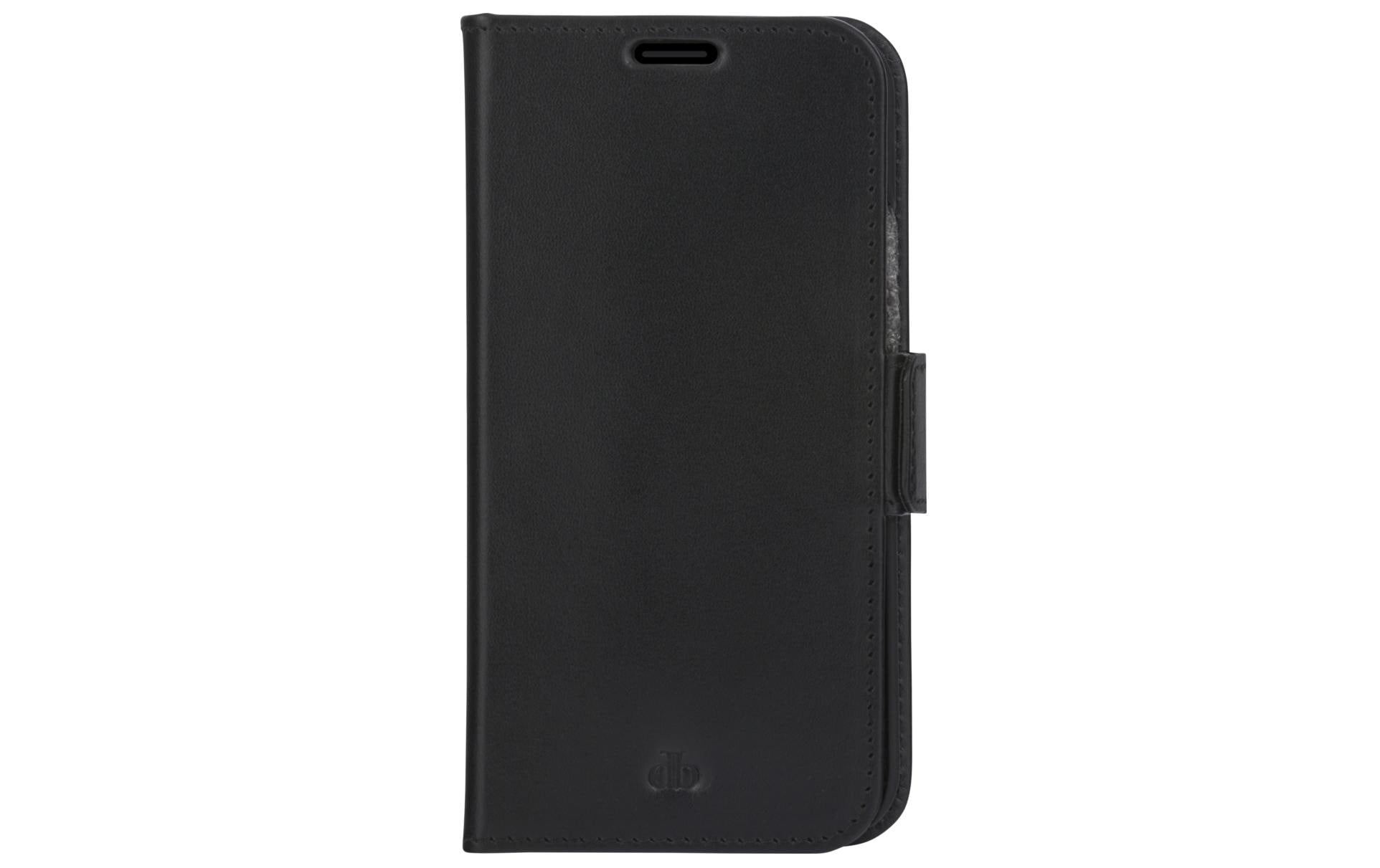 dbramante1928 Copenhagen Slim Wallethülle – für Apple iPhone 13 Pro Max, 3 Kartenfächer, Leder, schwarz