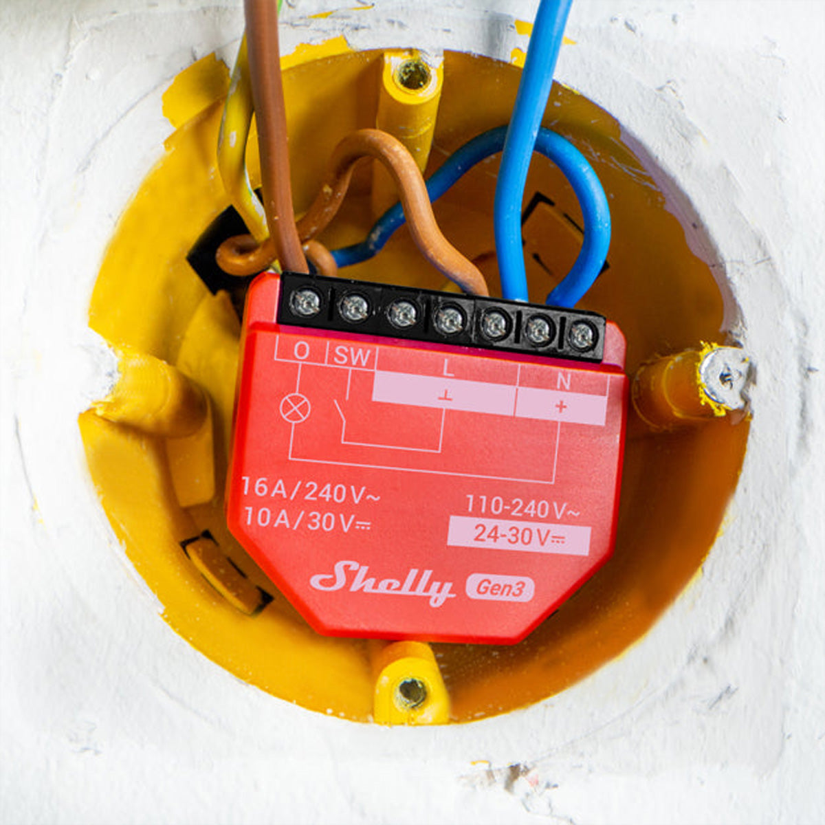 Shelly 1PM Gen3 – Smart-Steckdose – WLAN, Verbrauchsmessung, 16 A