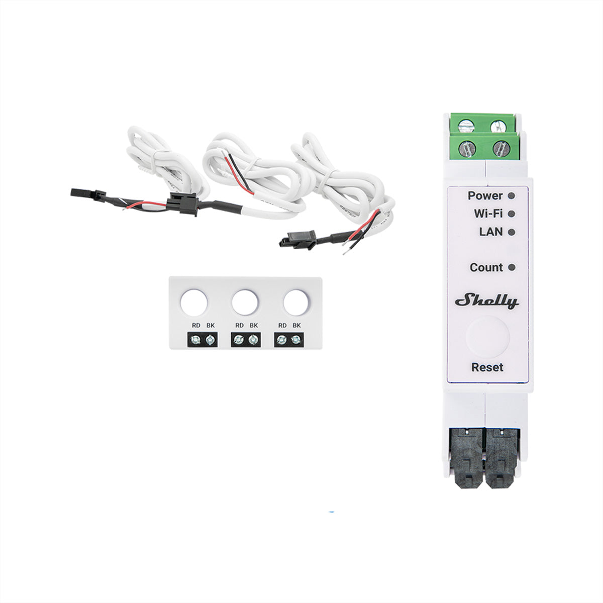 Shelly Pro 3EM-3CT63 – Energiezähler – 3-Phasen, 63 A, 3 CT