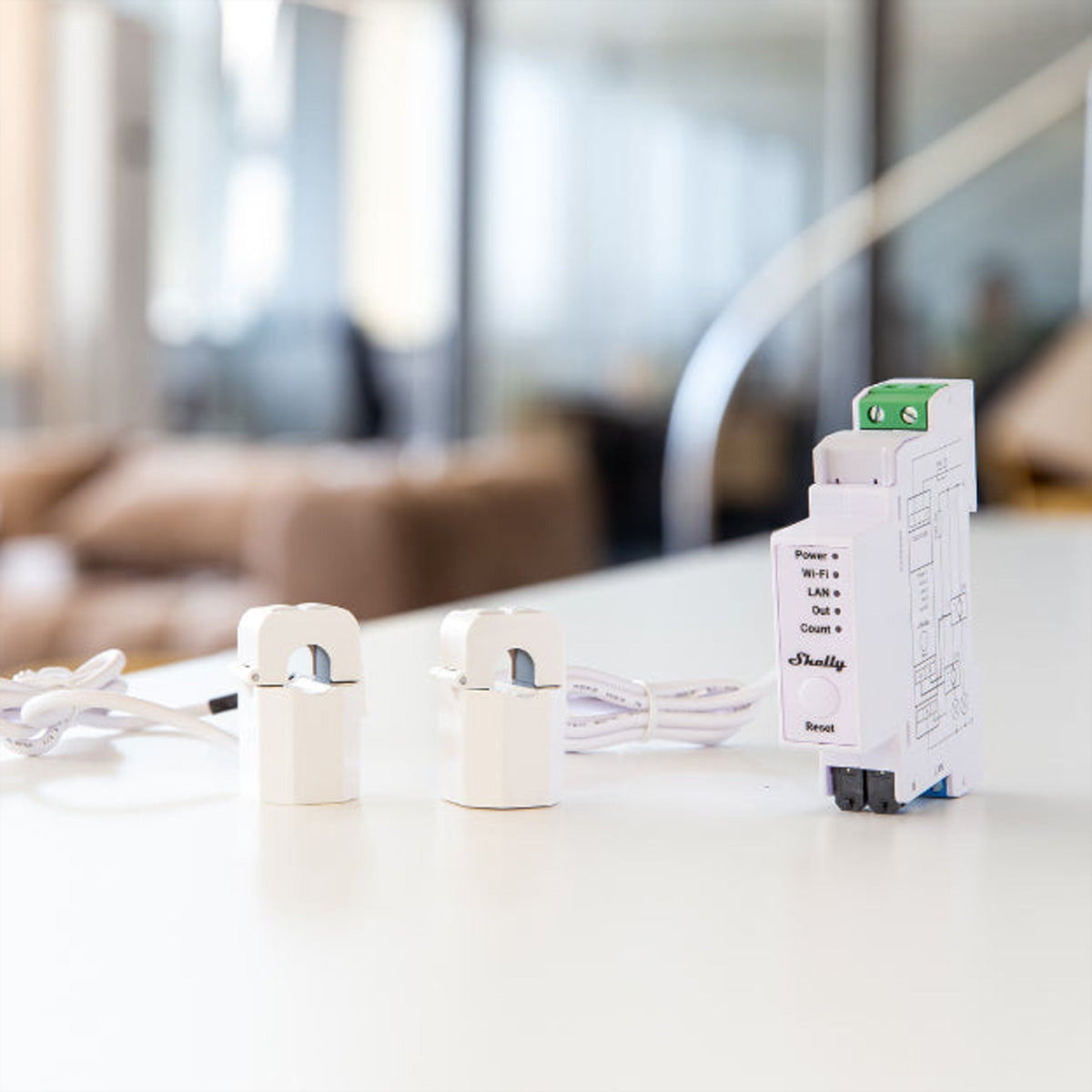 Shelly Pro EM-50 – Energiezähler – 1-Phasen, 50 A, LAN/WLAN