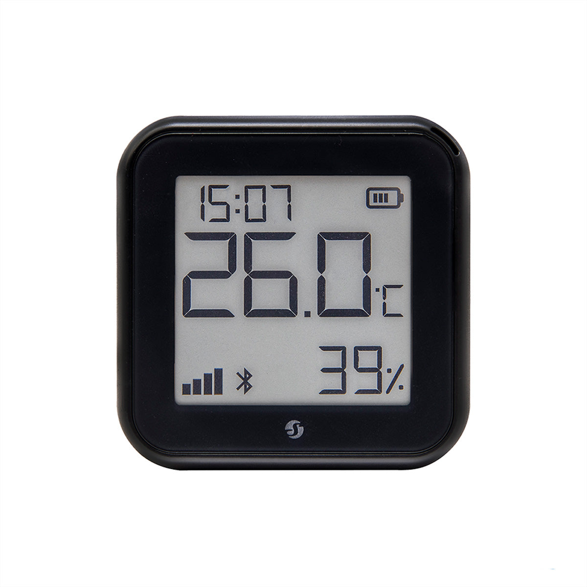 Shelly Gen3 – Temperatur- & Feuchtigkeitssensor, WLAN & Bluetooth, E-Paper-Display – Schwarz