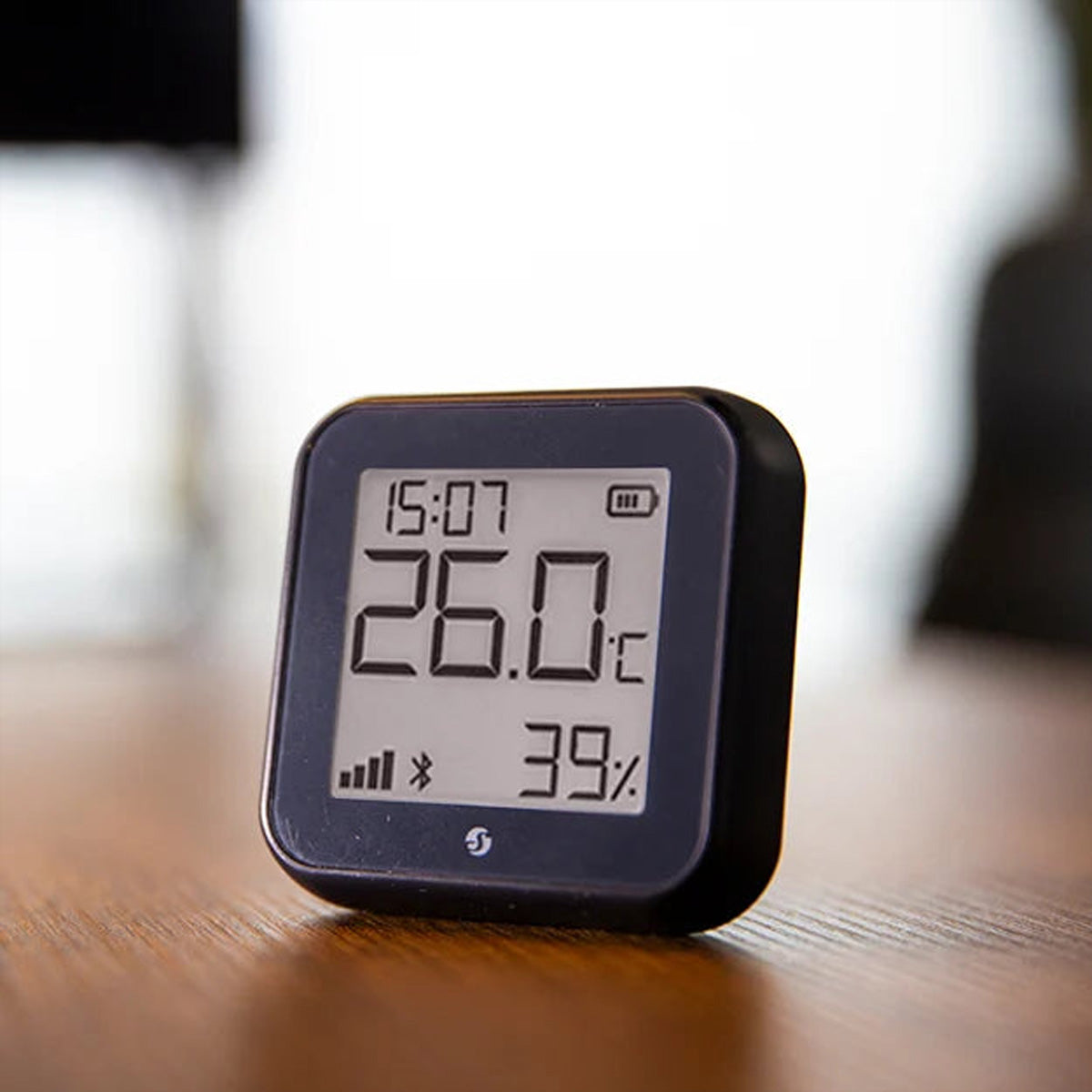 Shelly Gen3 – Temperatur- & Feuchtigkeitssensor, WLAN & Bluetooth, E-Paper-Display – Schwarz