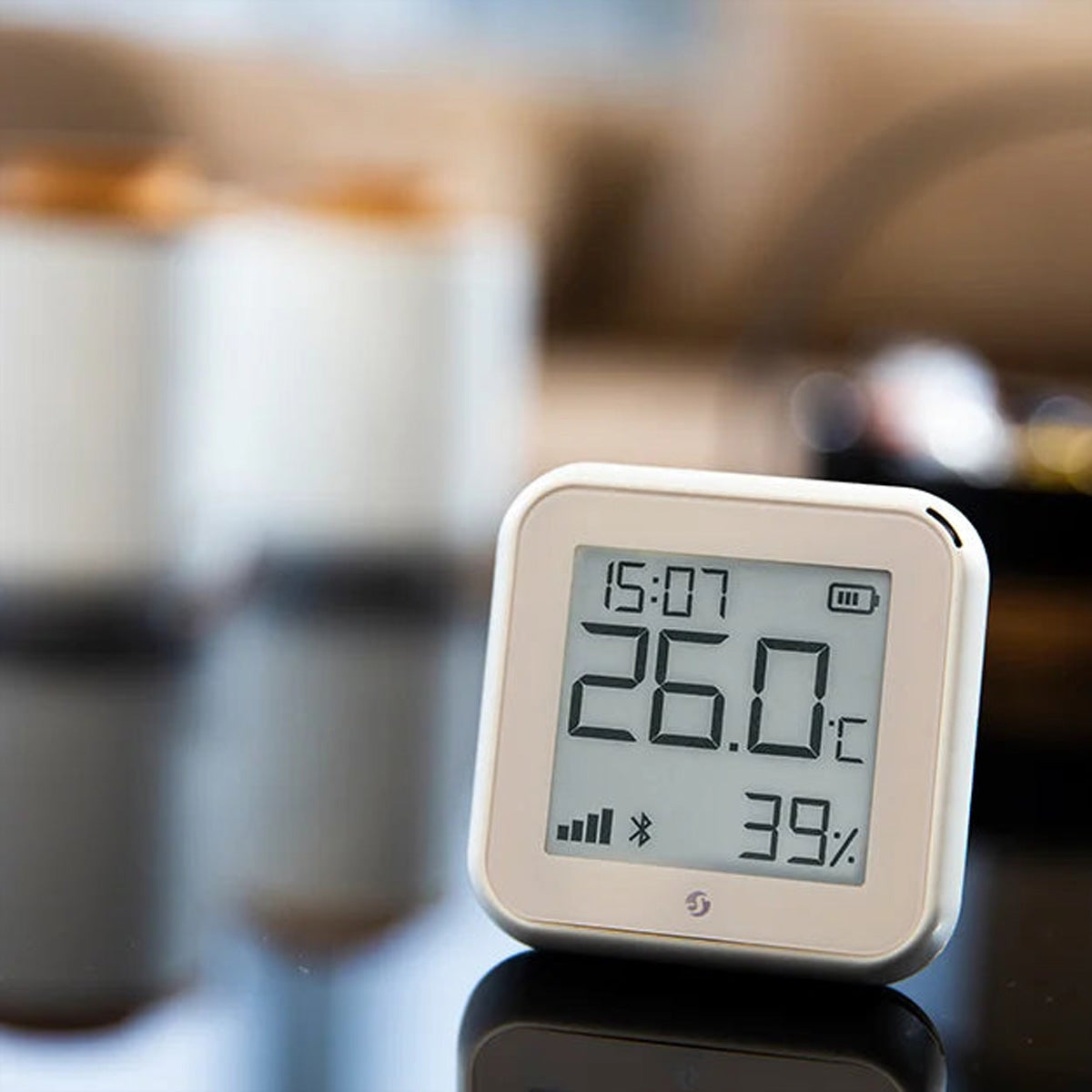 Shelly H&T Gen3 – Thermo-/Hygrosensor (Einzelsensor), WLAN, Bluetooth, E-Paper-Display