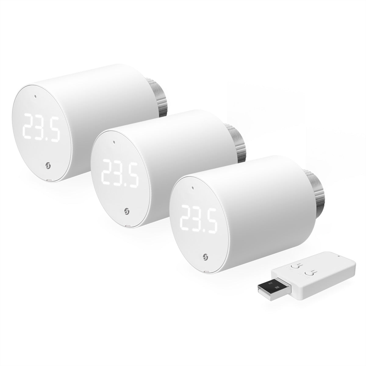 Shelly BLU TRV – Heizkörperthermostat – Bluetooth, WLAN – 4er-Set