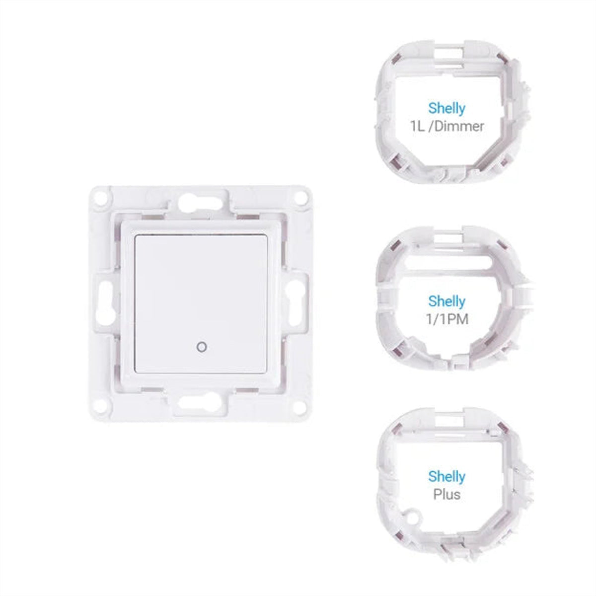 Shelly Wandschalter 1 – Smart-Taster – Unterputz, 1-Taste, WLAN – für Shelly 1, Shelly 1PM, Shelly Plus 1 und andere