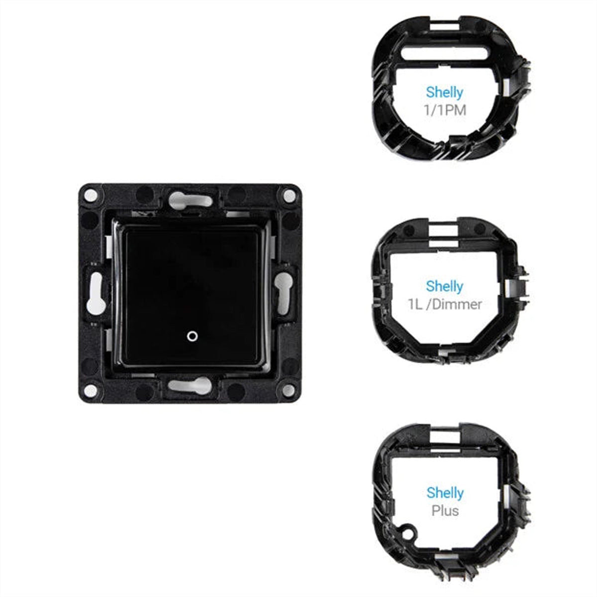 Shelly Wandschalter – Smart-Taster – WLAN, 1 Taste, Unterputz – für Shelly Plus i4, Shelly 2.5