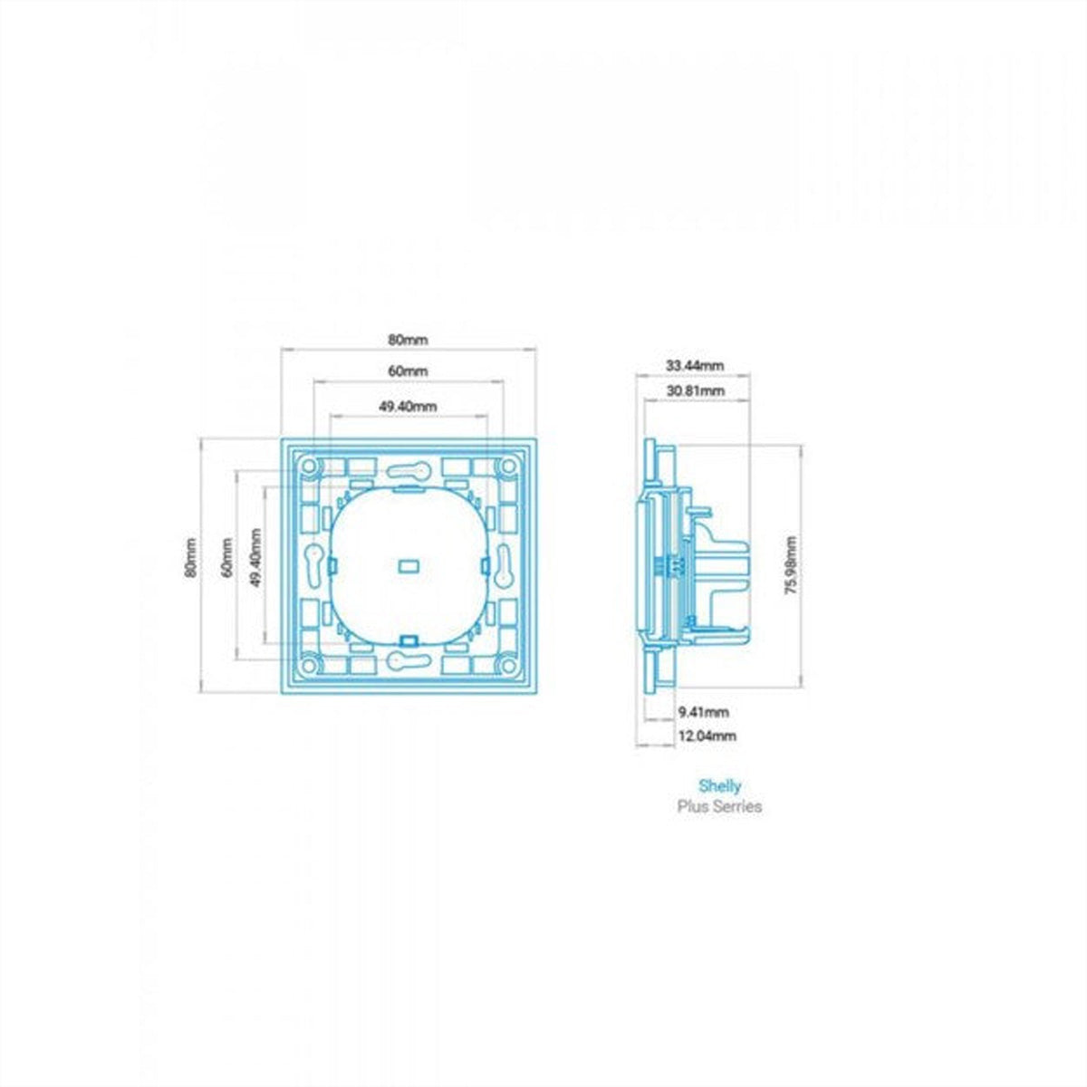 Shelly Smart-Taster – WLAN, 4 Tasten – für Shelly 1, Shelly i4, Shelly 2.5 und andere