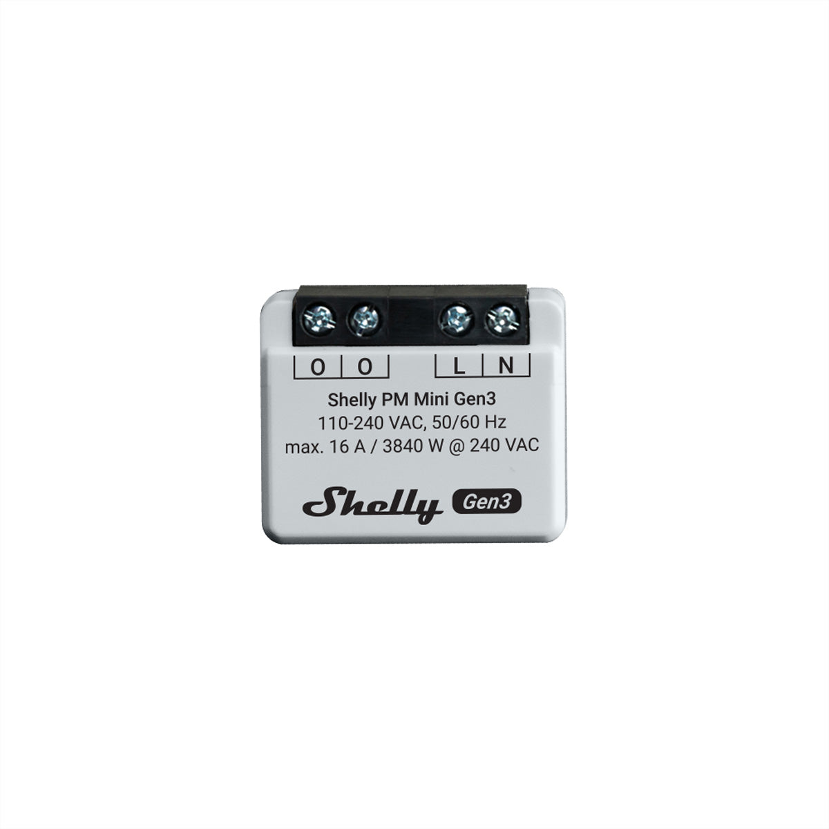Shelly PM Mini Gen3 – Smart-Steckdose – WLAN, 8 A, Verbrauchsmessung – für Amazon Alexa, Google Assistant