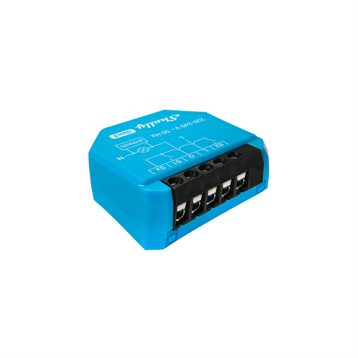 Shelly 1L Gen3 – Schaltaktor – WLAN, Bluetooth, ohne Neutralleiter, integrierter Bypass