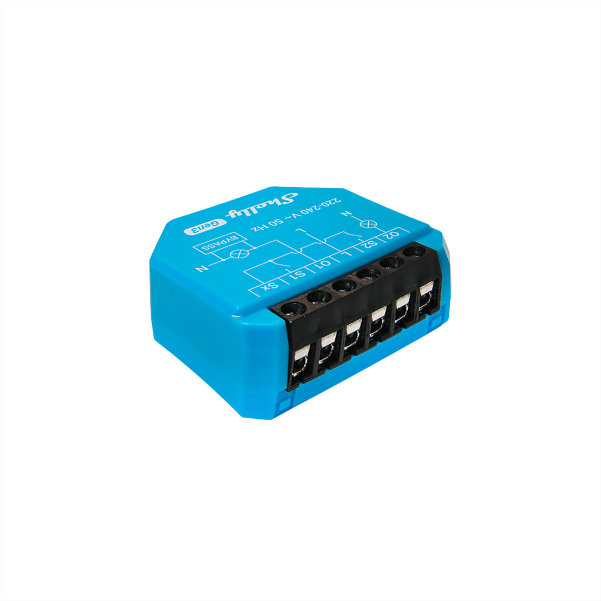 Shelly Schaltaktor 2L Gen3 – Zubehör – WLAN, Bluetooth, 2-Kanal, kein Neutralleiter, 700 W