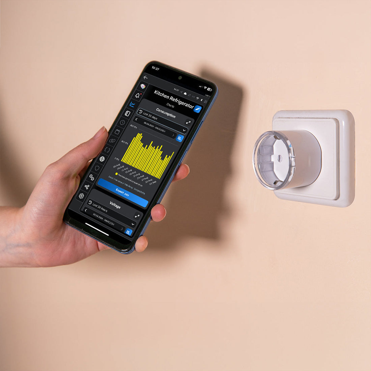 Shelly SmartPlug S Gen3 – Smart-Steckdose – Leistungsmessung, 12 A – für Matter, Apple HomeKit