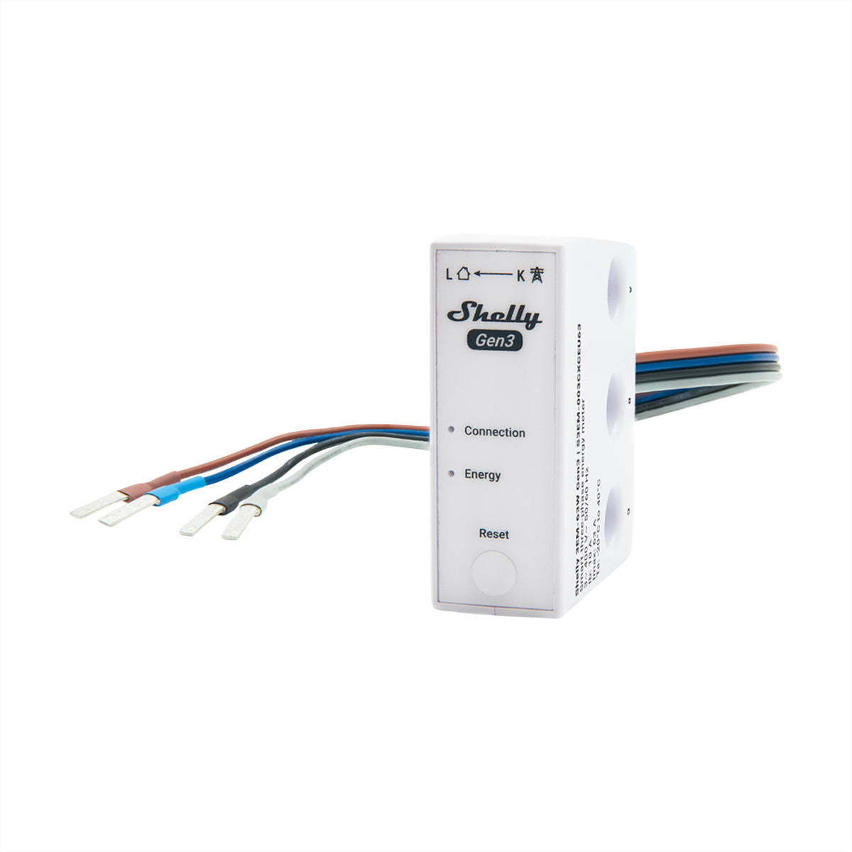 Shelly 3EM-63W Gen3 – Energiezähler – 3-Phasen, 63 A, 3 CT