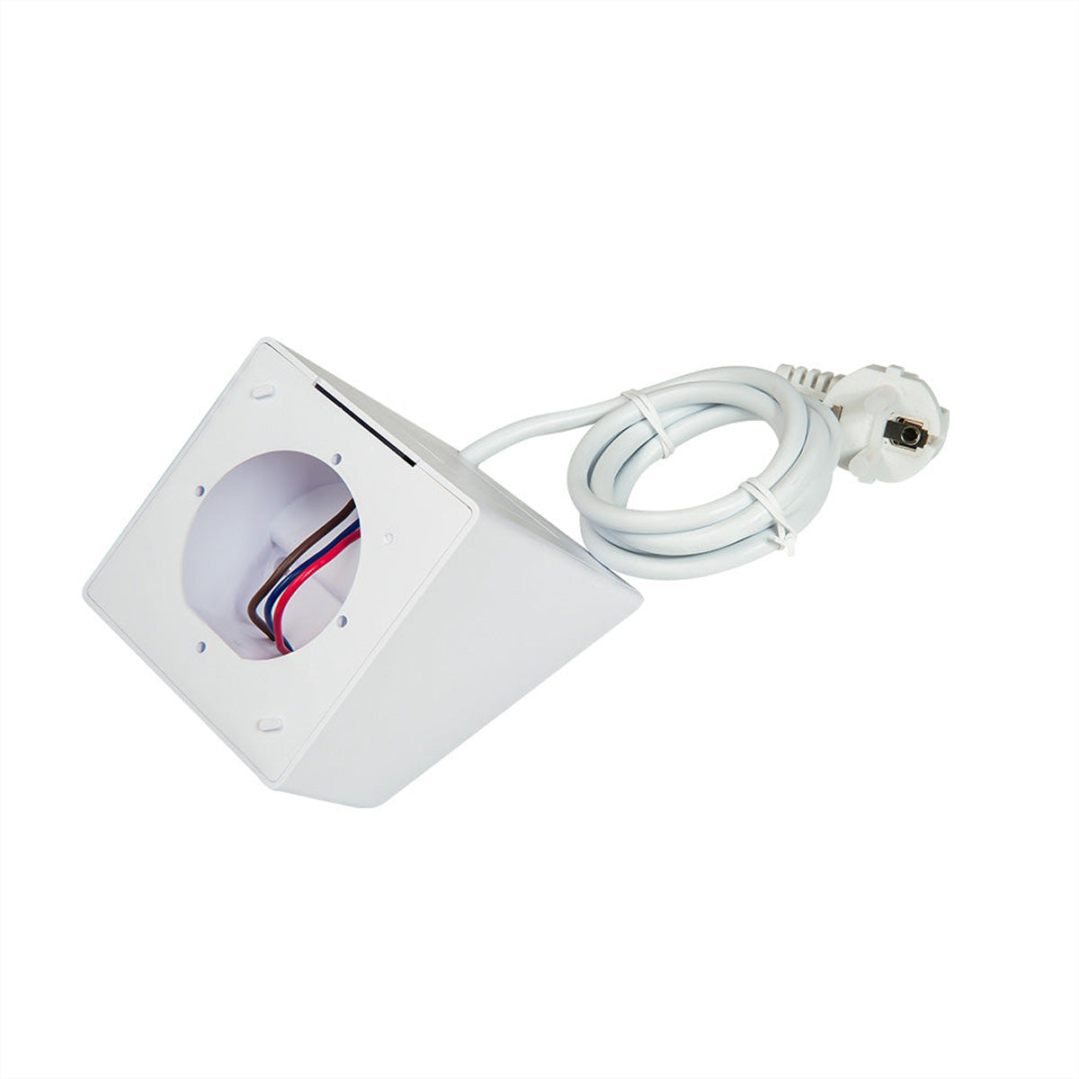 Shelly Zubehör – Halter, Typ F-Stecker, 1,5 m Kabel – für Shelly Wand Display – Weiss
