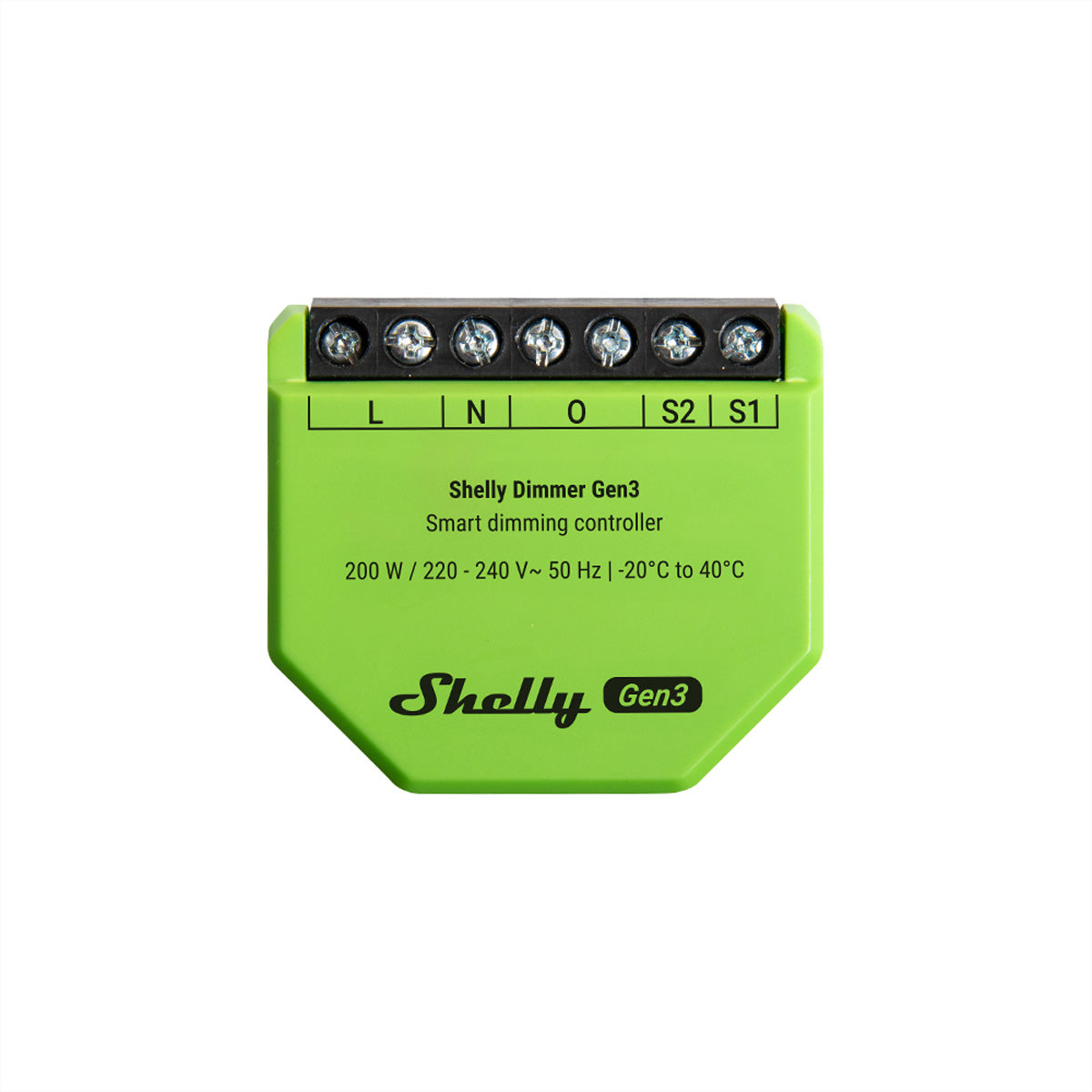 Shelly Dimmer Gen3 – Zubehör – WLAN, Leistungsmessung, 150 W (LED), 200 W (Halogen) – für Amazon Alexa