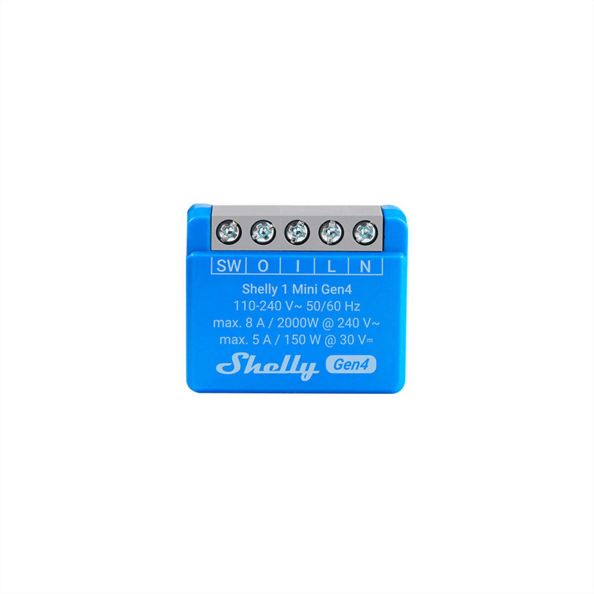 Shelly 1 Mini Gen4 – Smart-Steckdose – WLAN, Zigbee, 8 A – für Amazon Alexa, Google Assistant, Matter