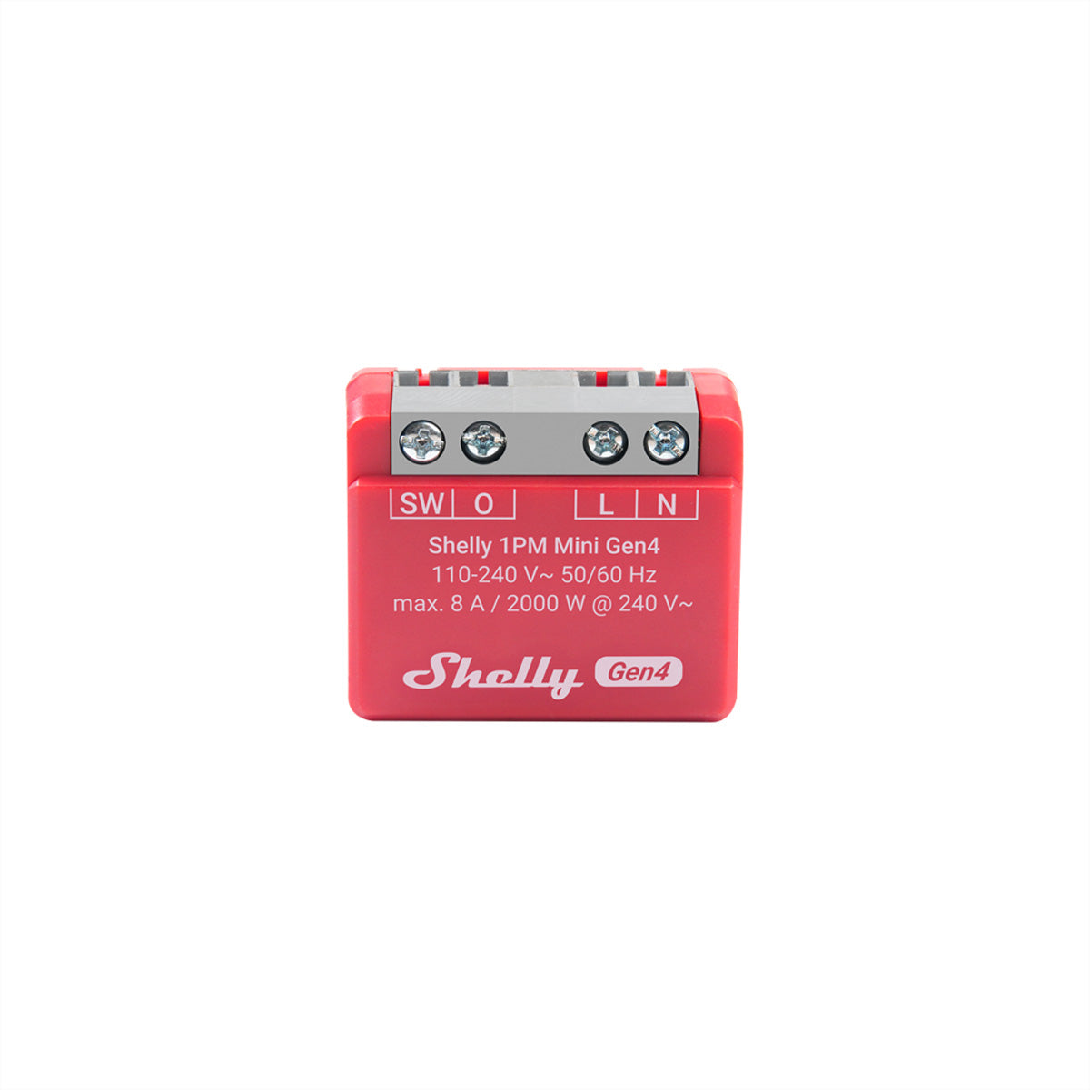 Shelly 1PM Mini Gen4 – Smart-Steckdose – 8 A, Verbrauchsmessung – für Amazon Alexa, Google Assistant