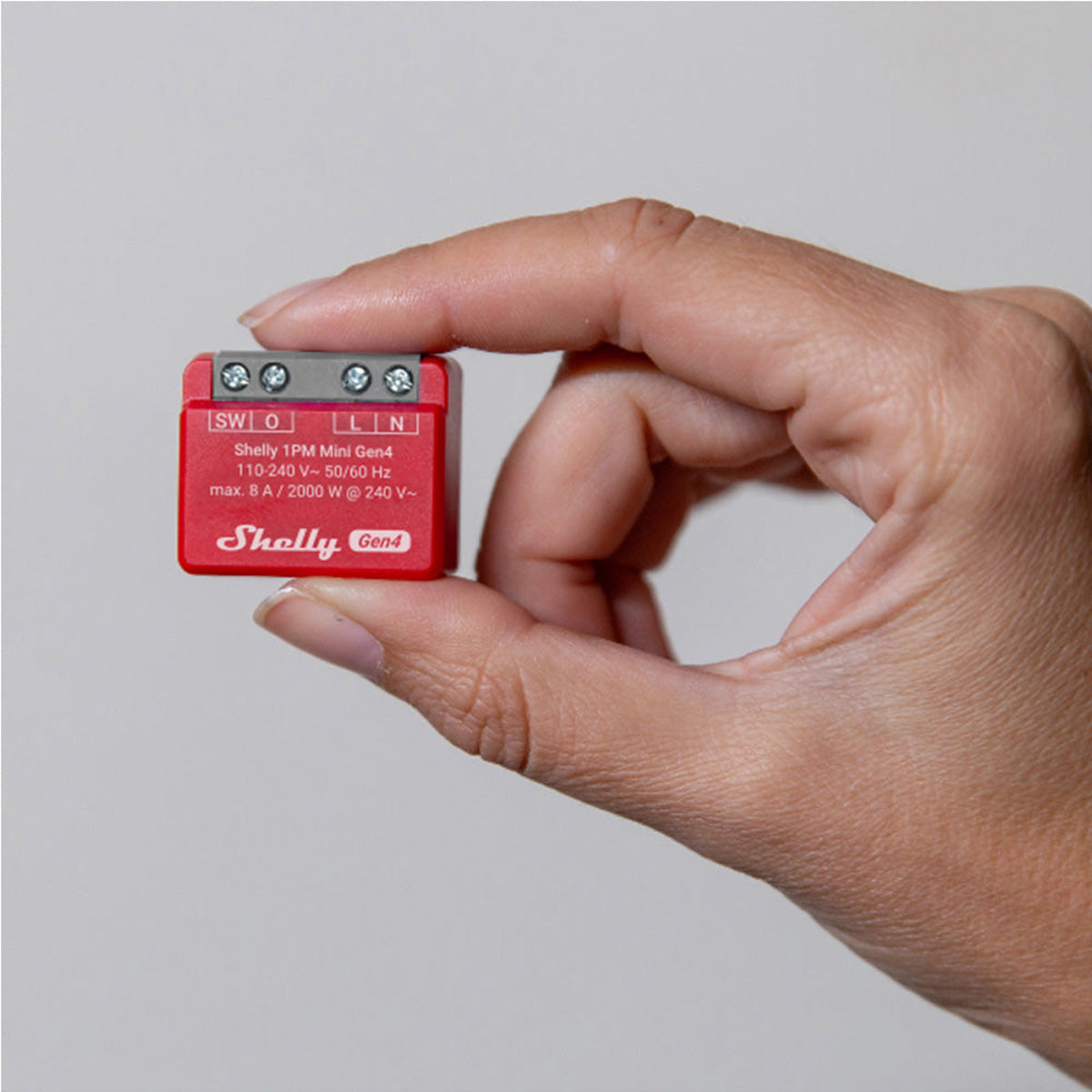 Shelly 1PM Mini Gen4 – Schaltaktor – WLAN, Bluetooth, Zigbee, Matter, Energieüberwachung, 8 A – 2er-Set