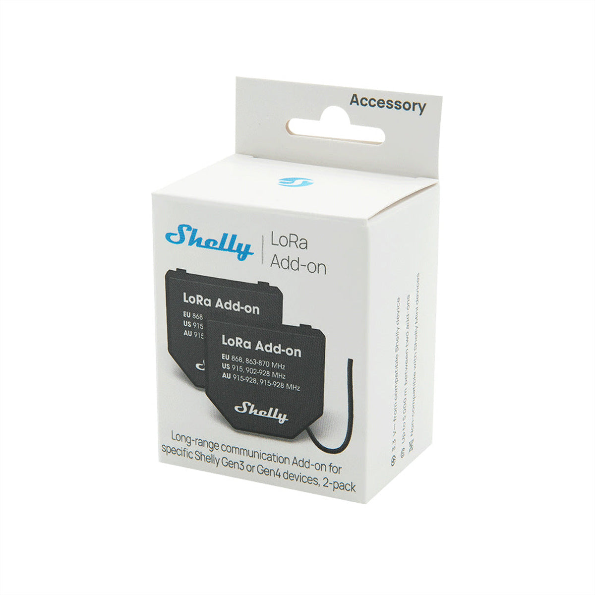 Shelly Zubehör – LoRa-Add-on – für Shelly Gen3 und Gen4