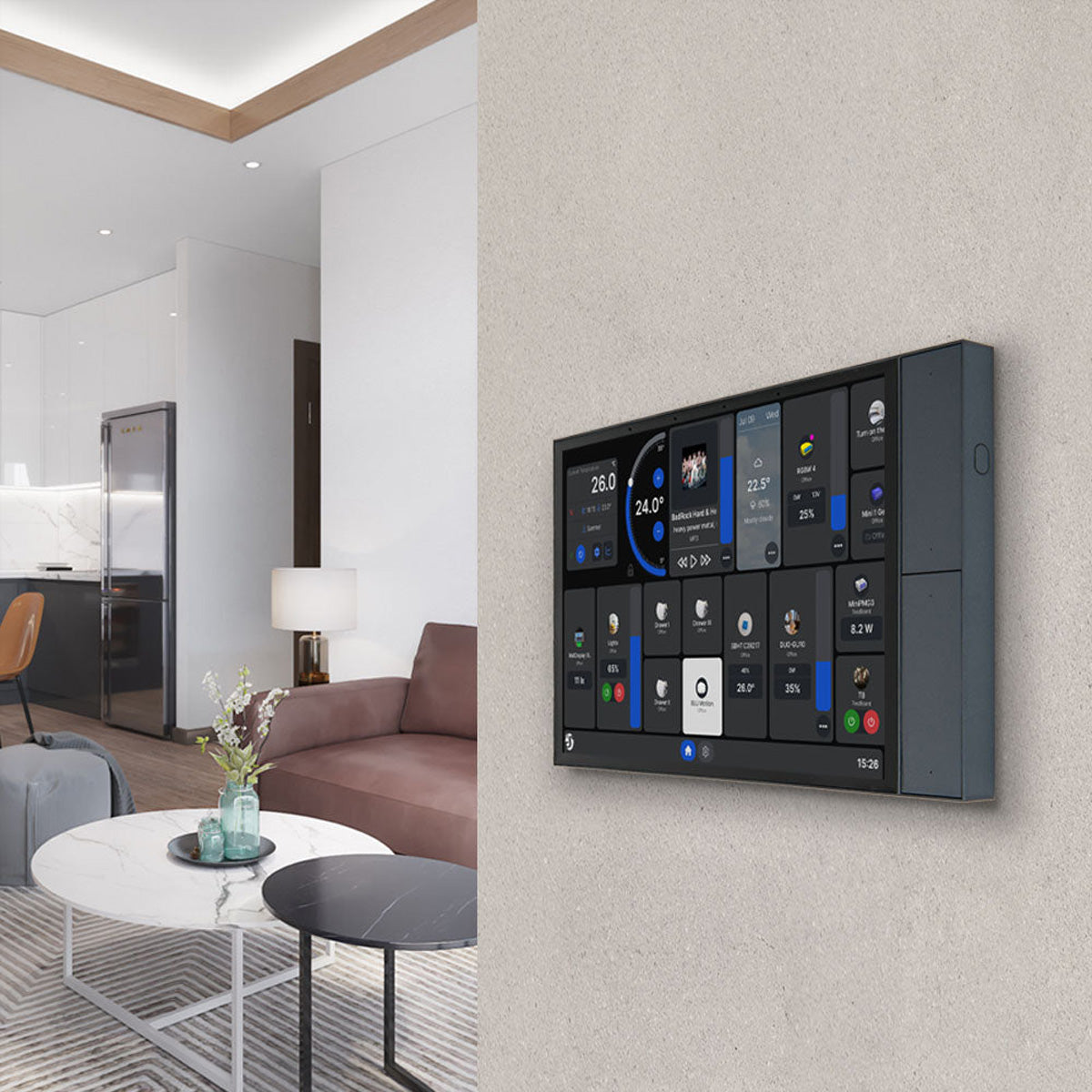 Shelly Wall Display XL – Smart-Display – 10,1", 1280×752 Pixel, WLAN, Bluetooth – grau