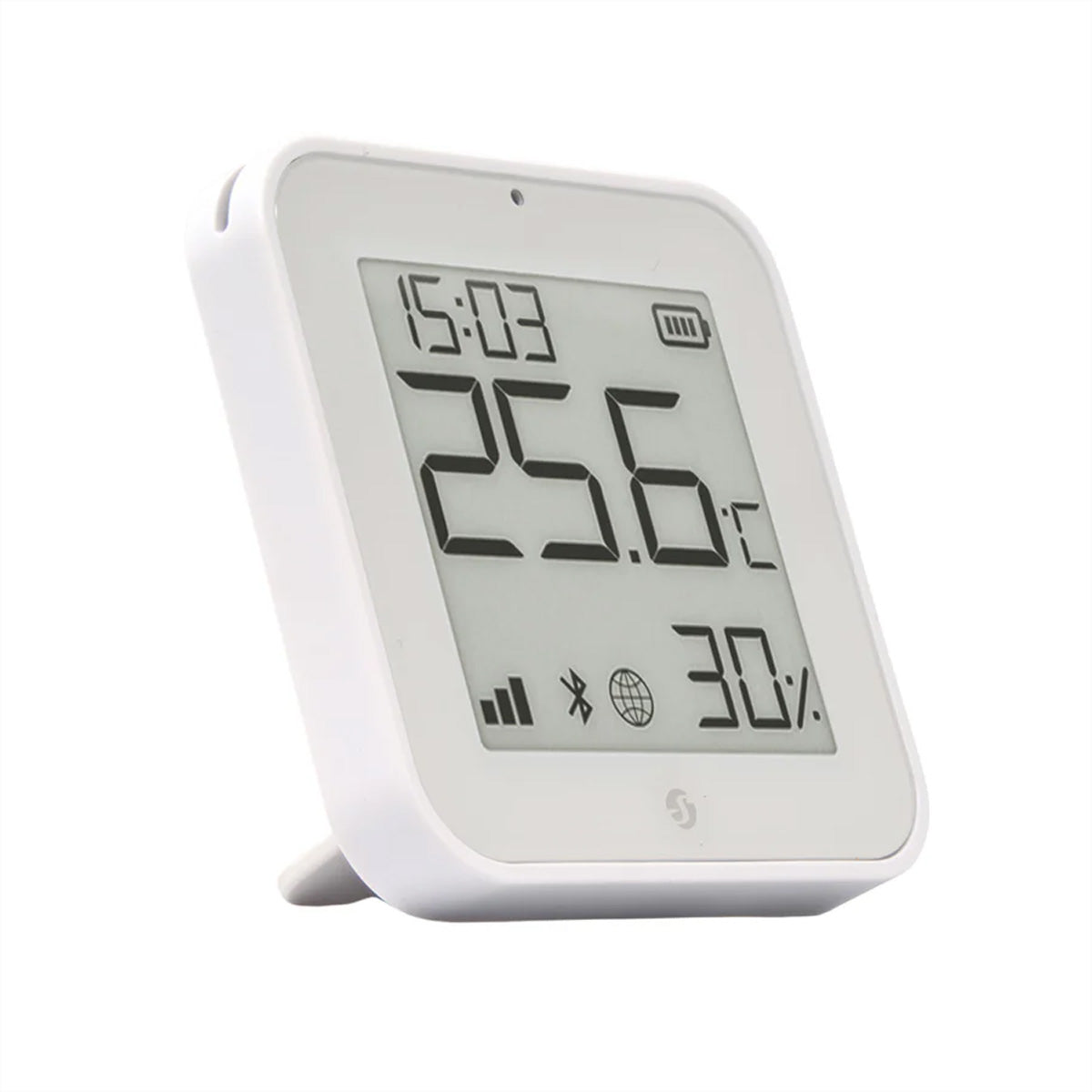 Shelly BLU H&T Display ZB – Temperatur- & Feuchtigkeitssensor, Zigbee, E-Ink-Display, 2 Jahre Batterie – Weiss