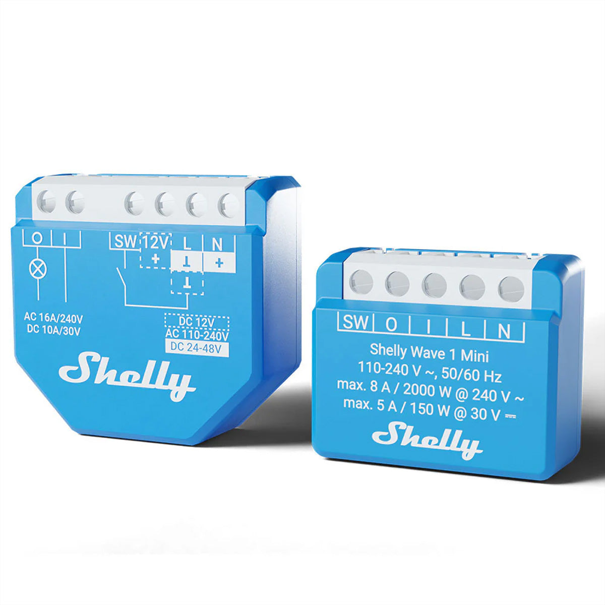 Shelly Wave 1 Mini LR – Schaltaktor – Z-Wave Long Range, 8 A, Leistungsmessung