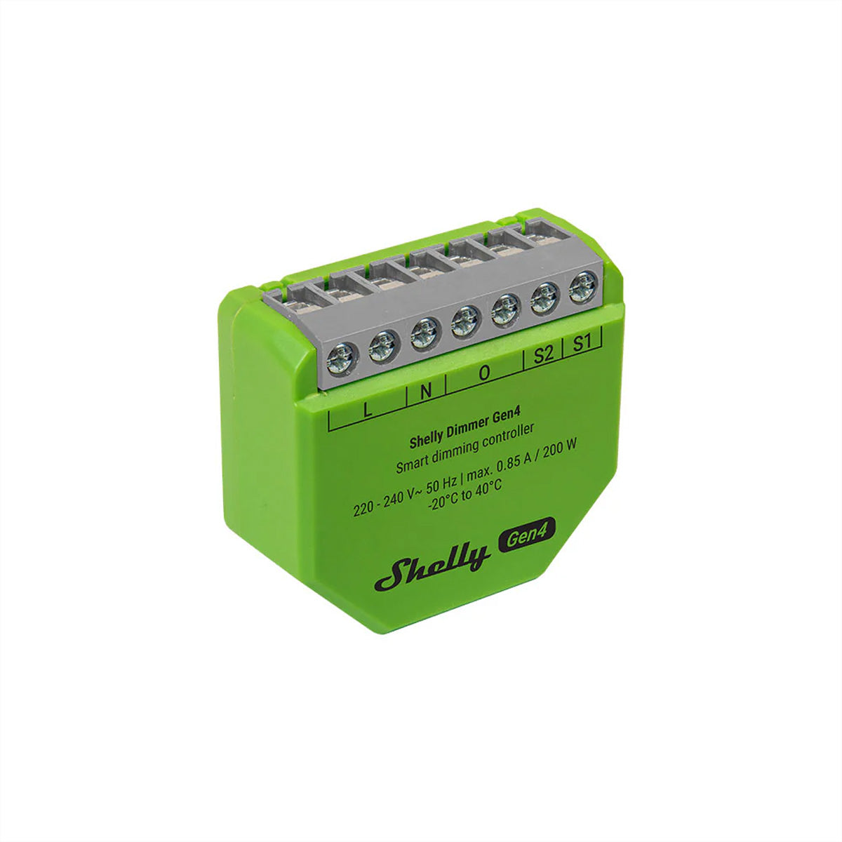 Shelly Dimmer Gen4 – Zubehör – Dimmaktor, Leistungsmessung – für KNXnet/IP, Shelly App, Sprachassistenten