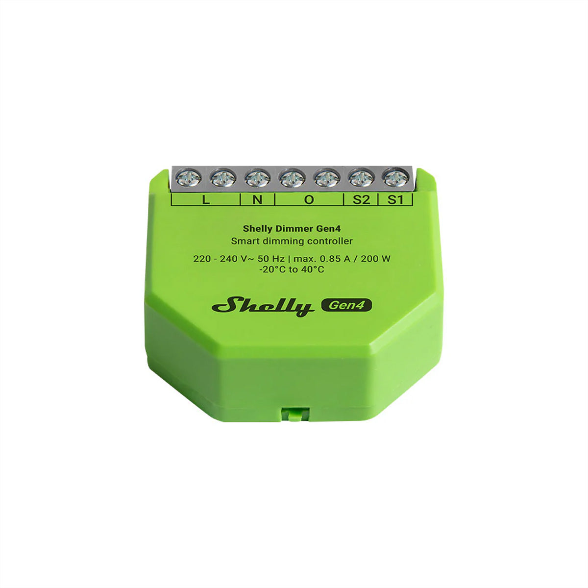 Shelly Dimmer Gen4 – Zubehör – Dimmaktor, Leistungsmessung – für KNXnet/IP, Shelly App, Sprachassistenten