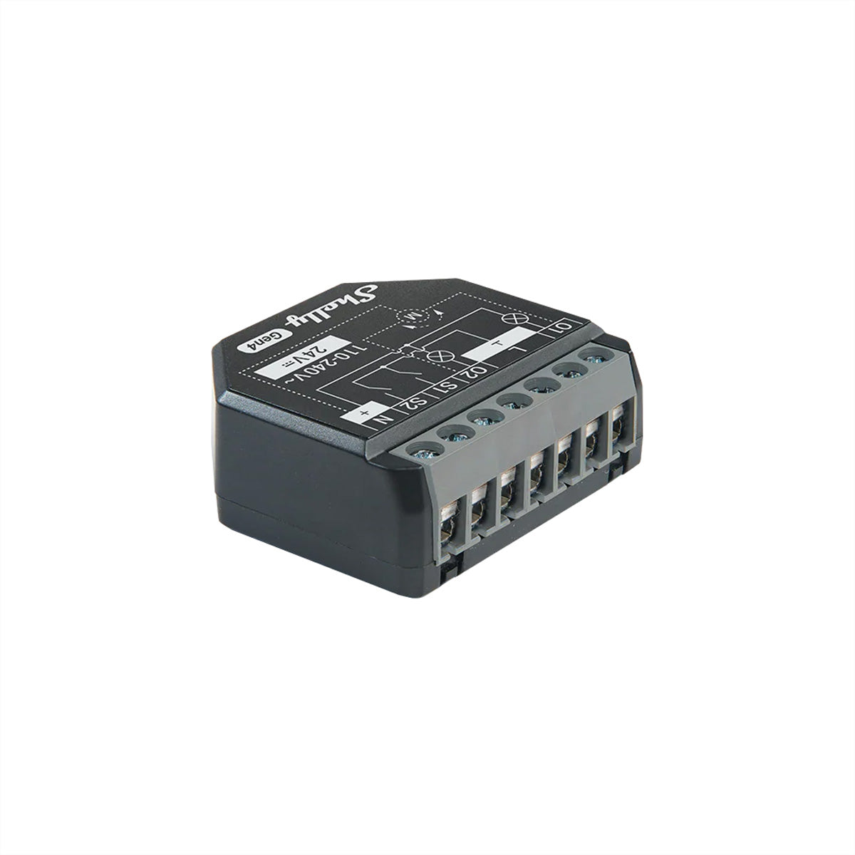 Shelly 2PM Gen4 – Schaltaktor – 2 Kanäle, Leistungsmessung, WLAN/Bluetooth/Zigbee/Matter
