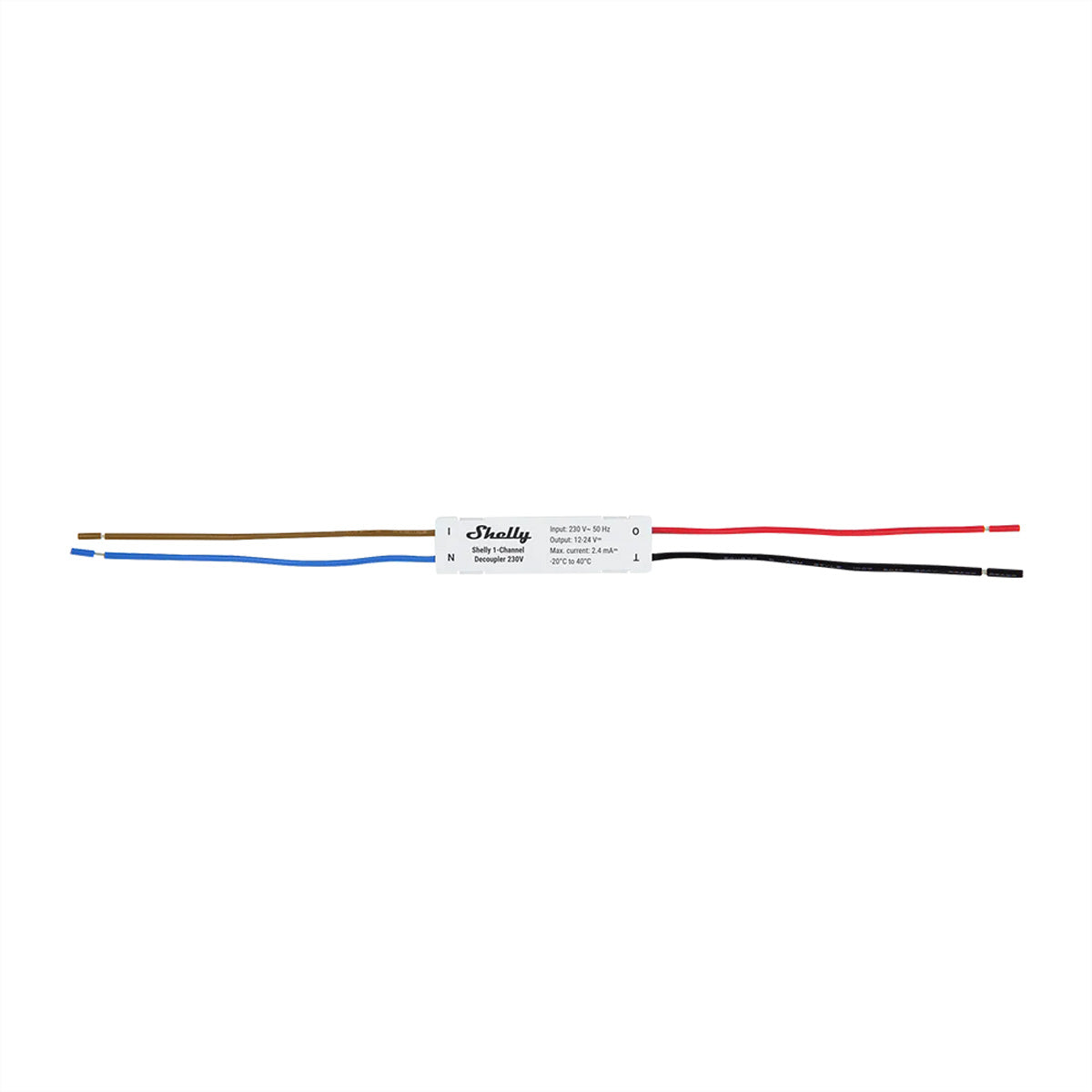 Shelly 1-Kanal Entkoppler 230 V – Zubehör – für Shelly Plus RGBW PM, Pro RGBWW PM, Plus Uni und andere