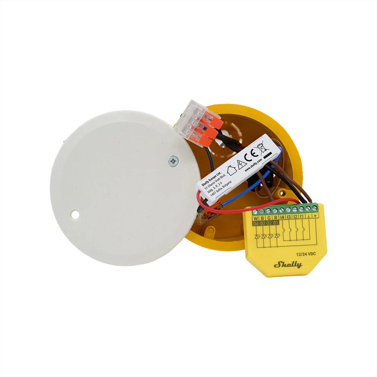 Shelly 1-Kanal Entkoppler 230 V – Zubehör – für Shelly Plus RGBW PM, Pro RGBWW PM, Plus Uni und andere