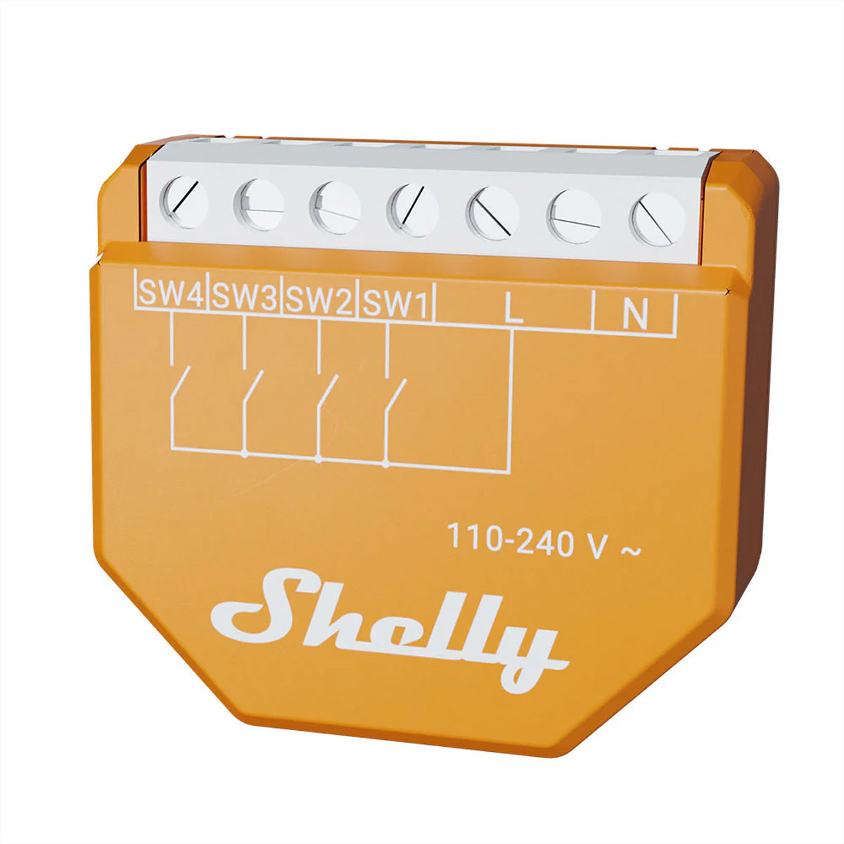 Shelly Wave i4 – Zubehör – Eingangslesegerät, Z-Wave Long Range, 4 Eingänge