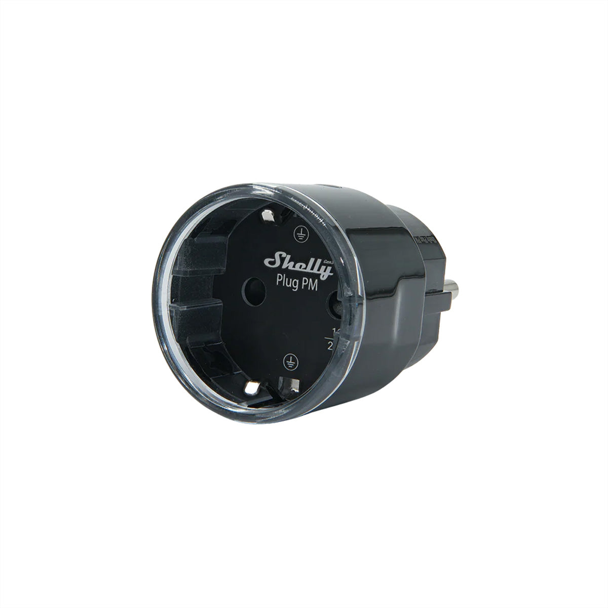 Shelly SmartPlug PM Gen3 – Smart-Steckdose – WLAN, Bluetooth, Verbrauchsmessung, 16 A – Schwarz