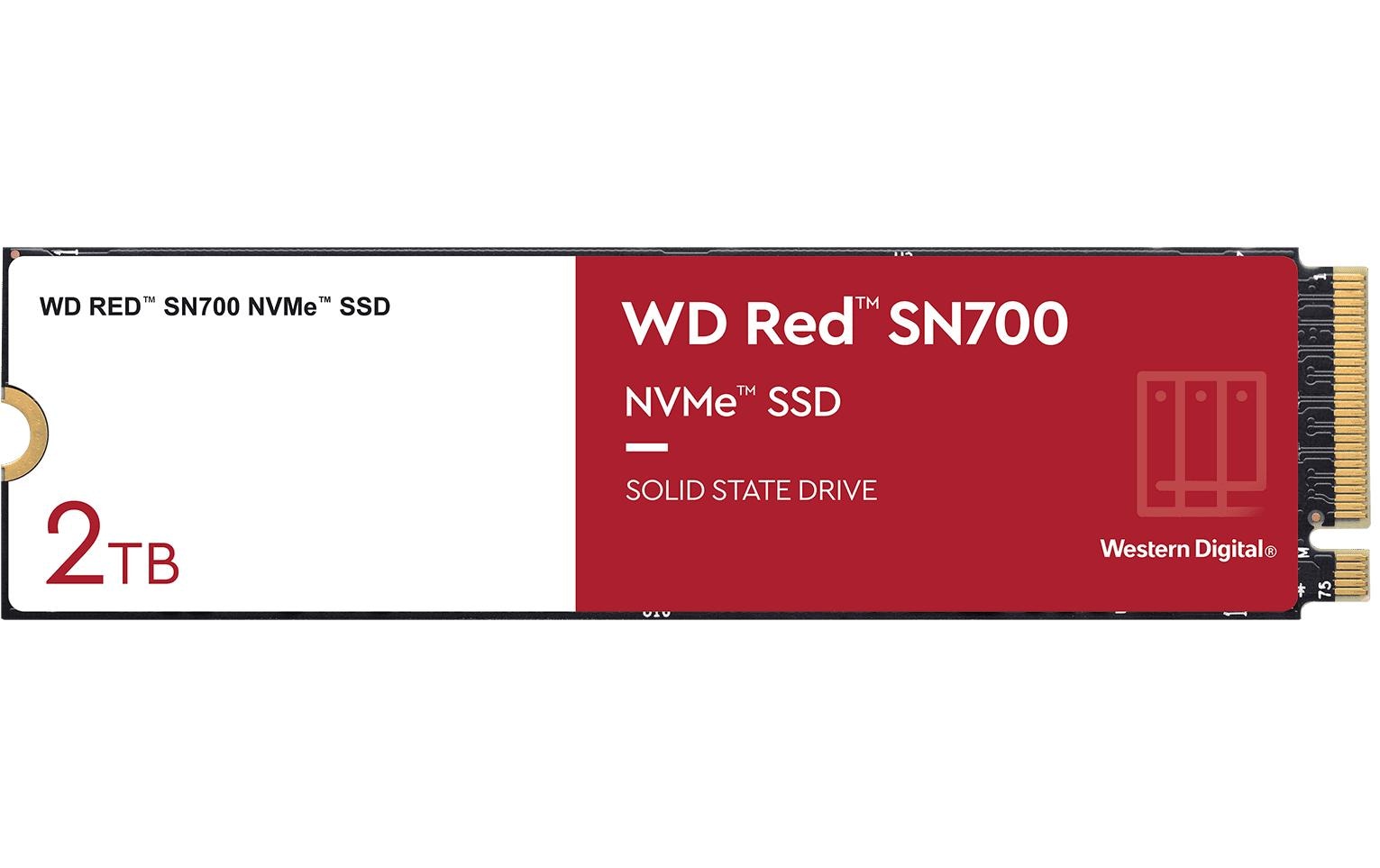 Western Digital Red SN700 2 TB – M.2 2280, PCIe 3.0 NVMe, 3400/2900 MB/s