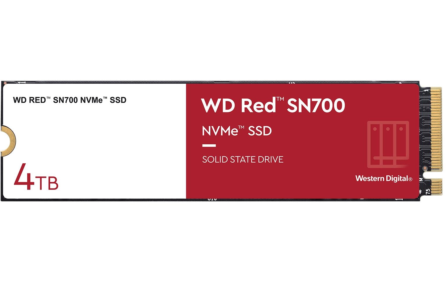 Western Digital Red SN700 NAS M.2 – 4 TB, NVMe M.2 2280