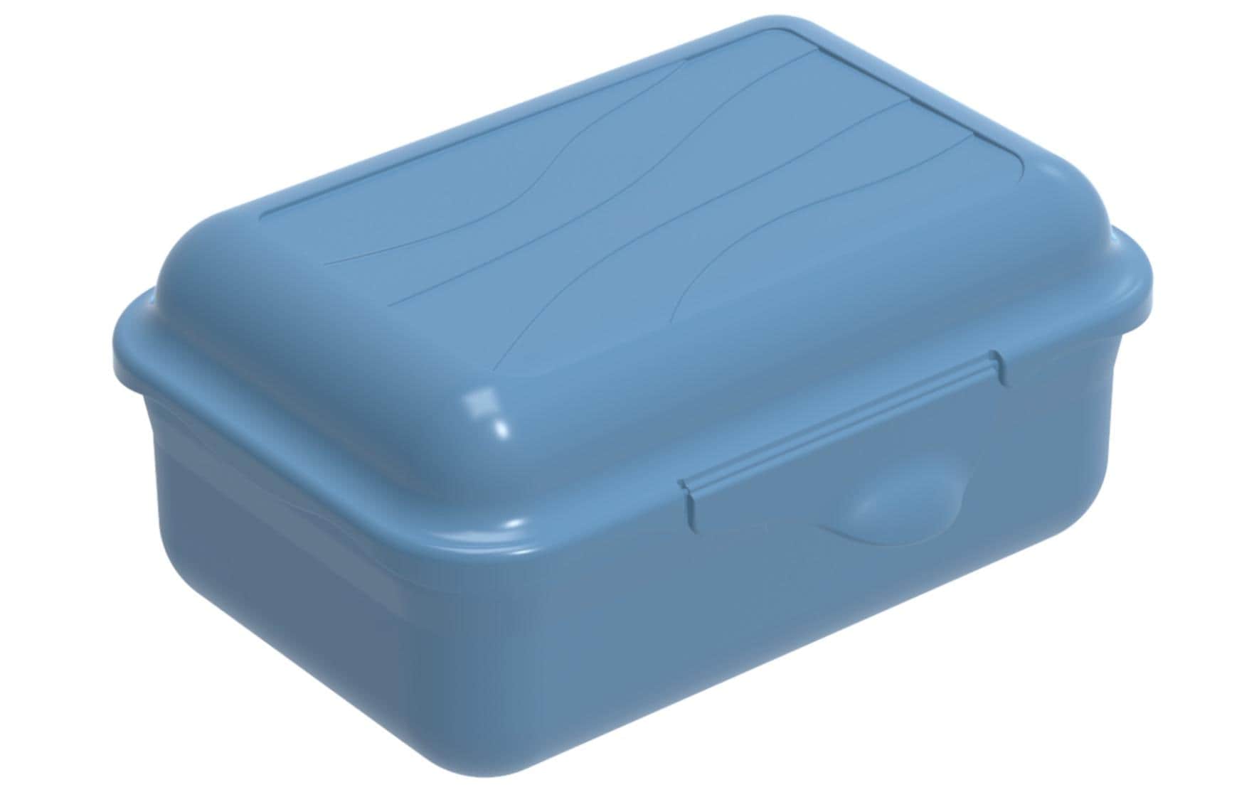 Rotho Lunchbox 400 ml, 12,5 × 9 × 5,8 cm, Polypropylen (PP), blau