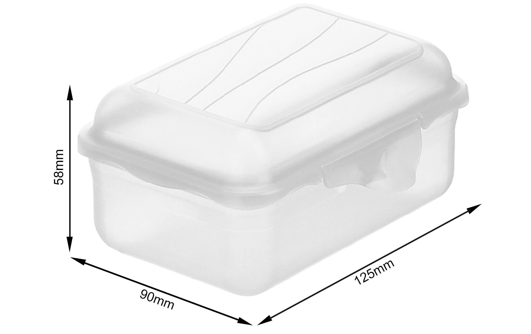 Rotho Lunchbox 400 ml, 12,5 × 9 × 5,8 cm, Polypropylen (PP), transparent
