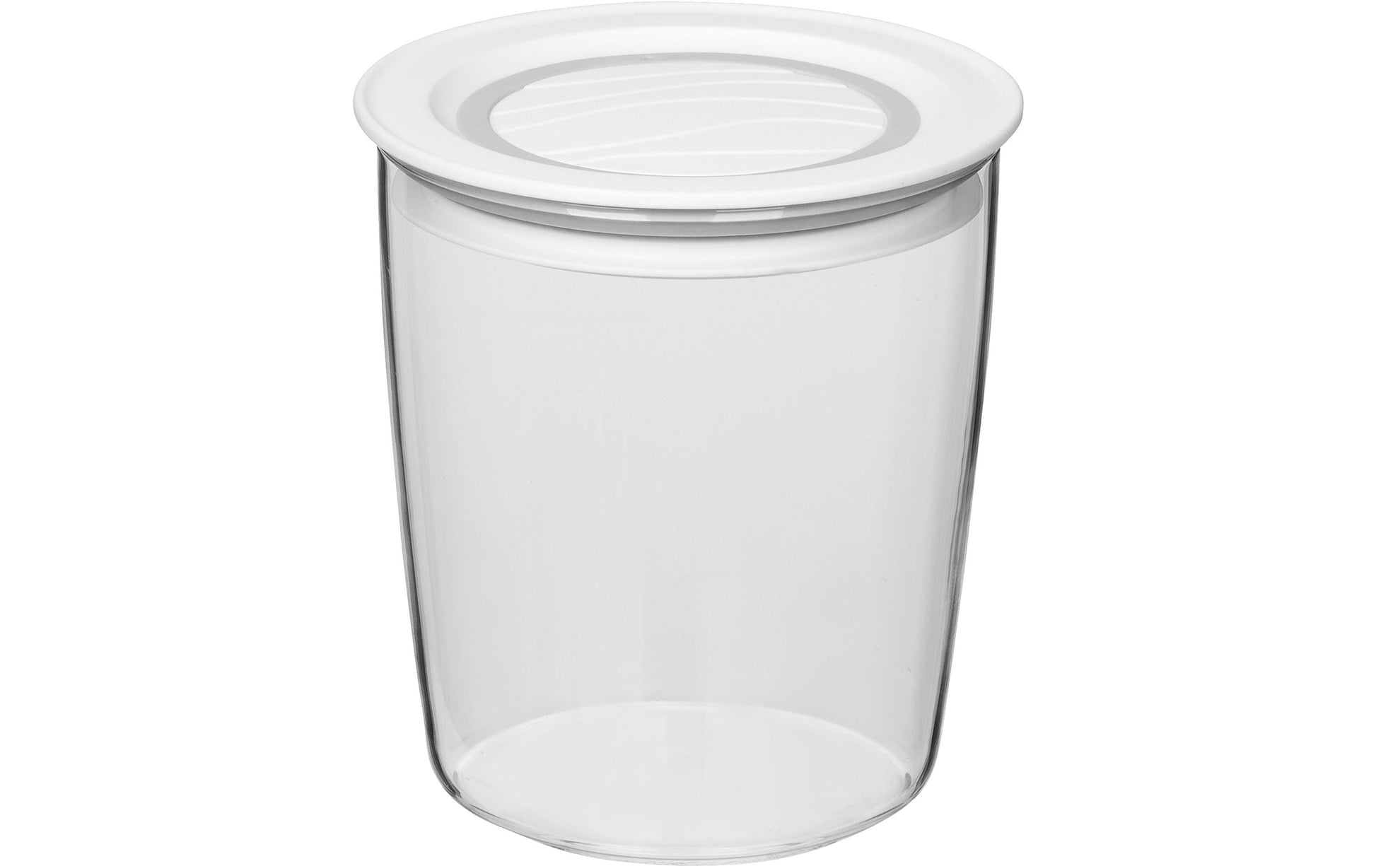 Rotho Glasbehälter – 0,7 l – rund – Borosilikatglas – transparent – Ø 11 cm × 11,8 cm