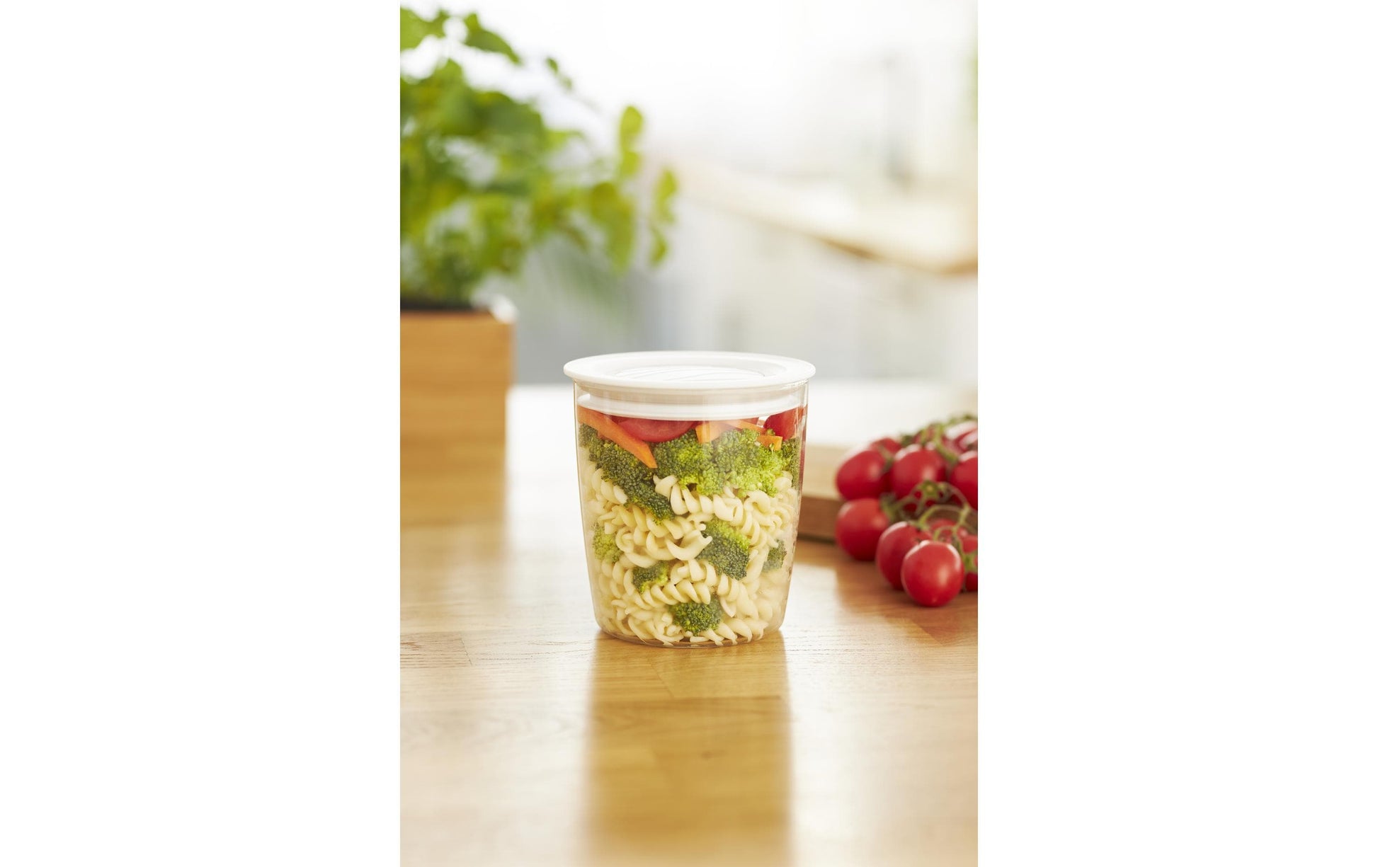 Rotho Glasbehälter – 0,7 l – rund – Borosilikatglas – transparent – Ø 11 cm × 11,8 cm