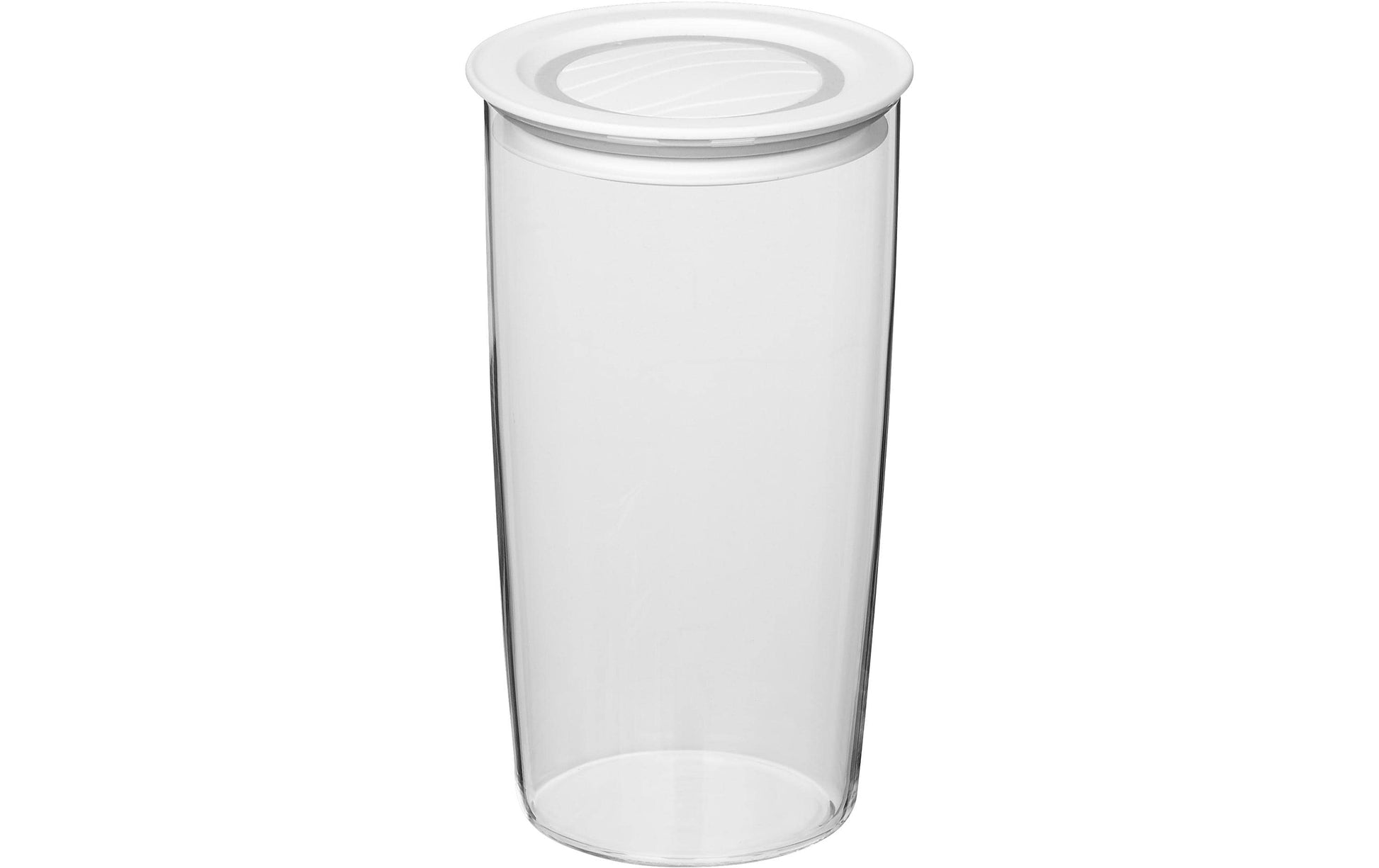 Rotho Glasbehälter Cristallo – 1,2 l – rund – Ø 11 × 19,3 cm – Borosilikatglas – transparent