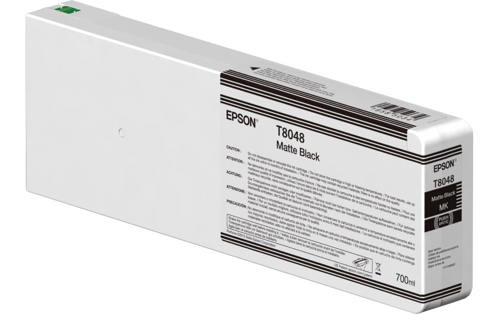Epson Tintenpatrone T804800, Schwarz, 700 ml, Original – für SureColor SC-P9000, SC-P8000, SC-P7000 und andere