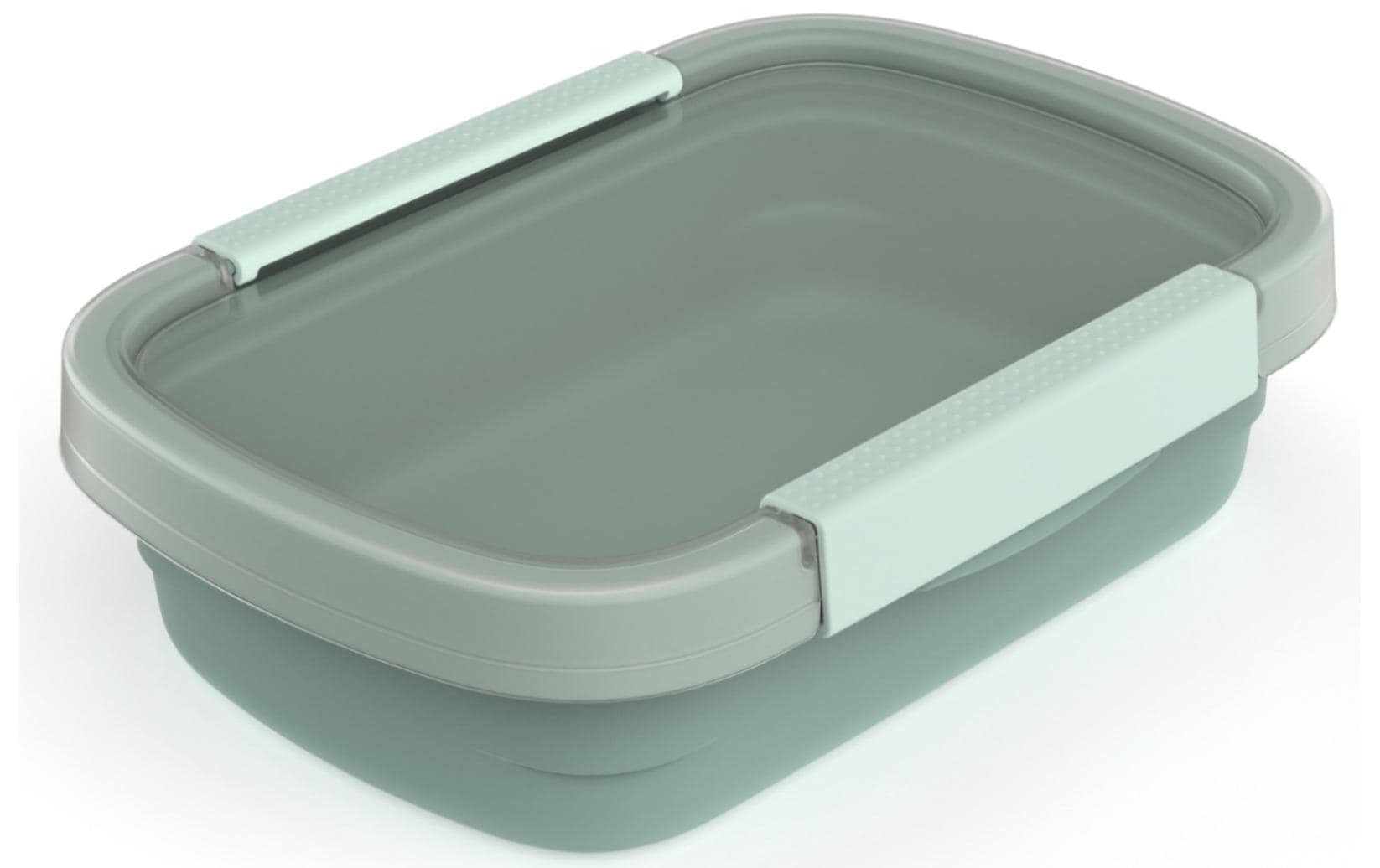 Rotho Kühlschrankdose Clic Eco – 0,8 l – auslaufsicher, Clip-Verschluss – Kunststoff – Grün