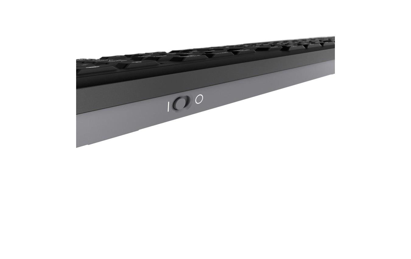 Cherry Stream Wireless – Tastatur, kabellos (2,4 GHz), kabelgebunden (USB-A), CH-Layout (DE-CH), Fullsize (mit Ziffernblock)