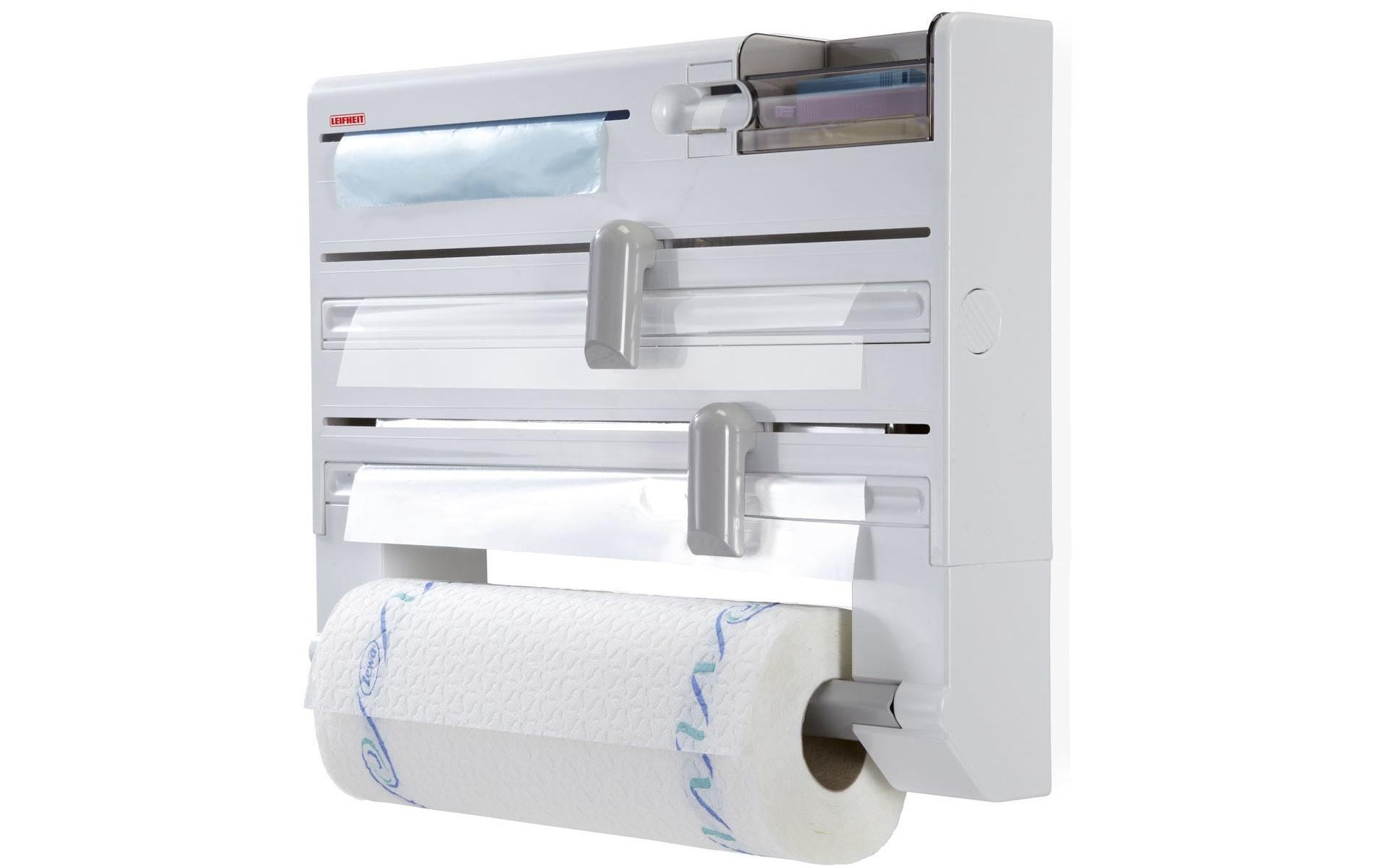 Leifheit Parat Plus – Utensilienhalter (wandmontiert) 38,5 × 7 × 31,5 cm, Kunststoff, weiss