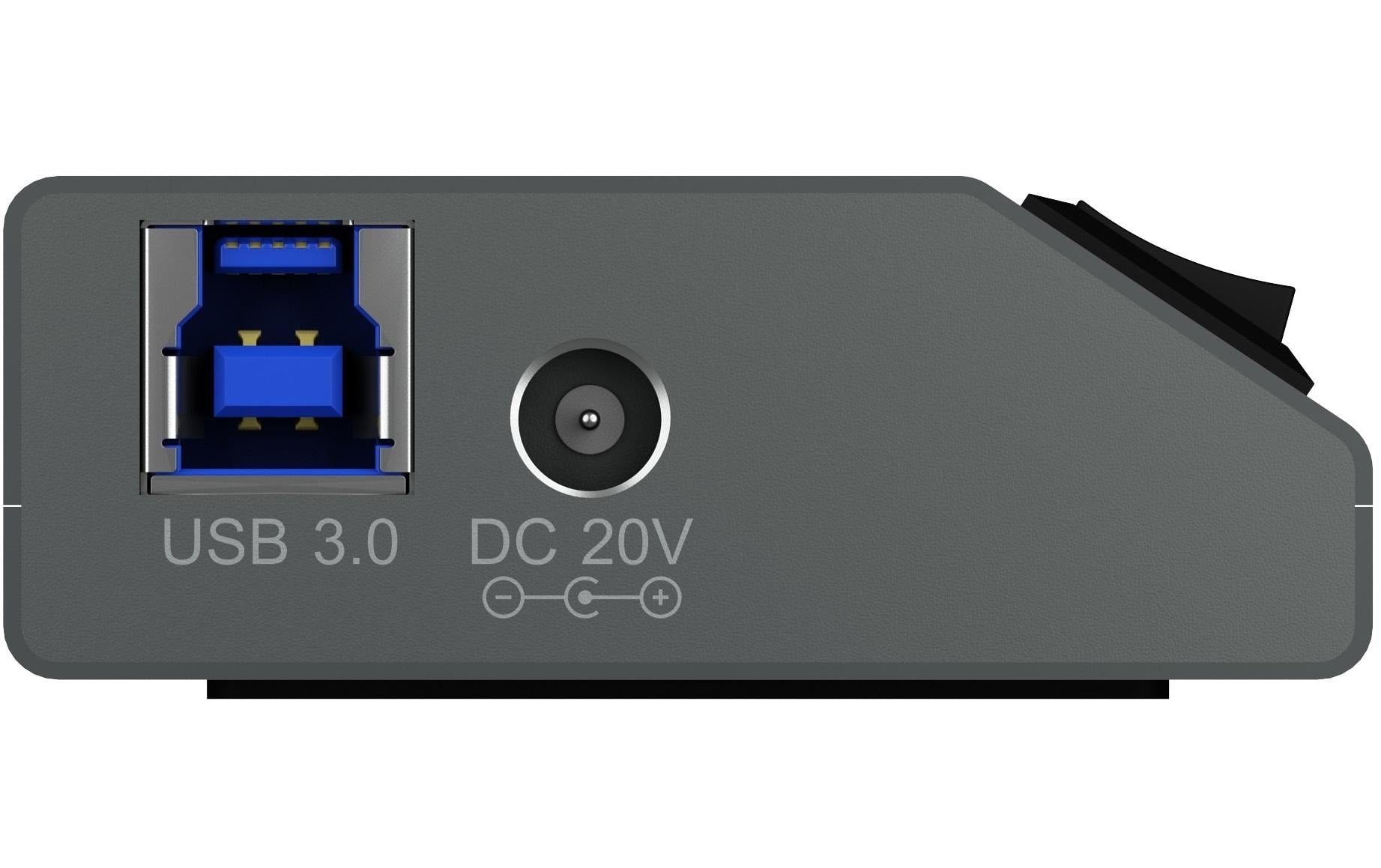 ICY BOX IB-HUB1701-C3 USB-Hub – 7× USB-A, für Windows/Mac