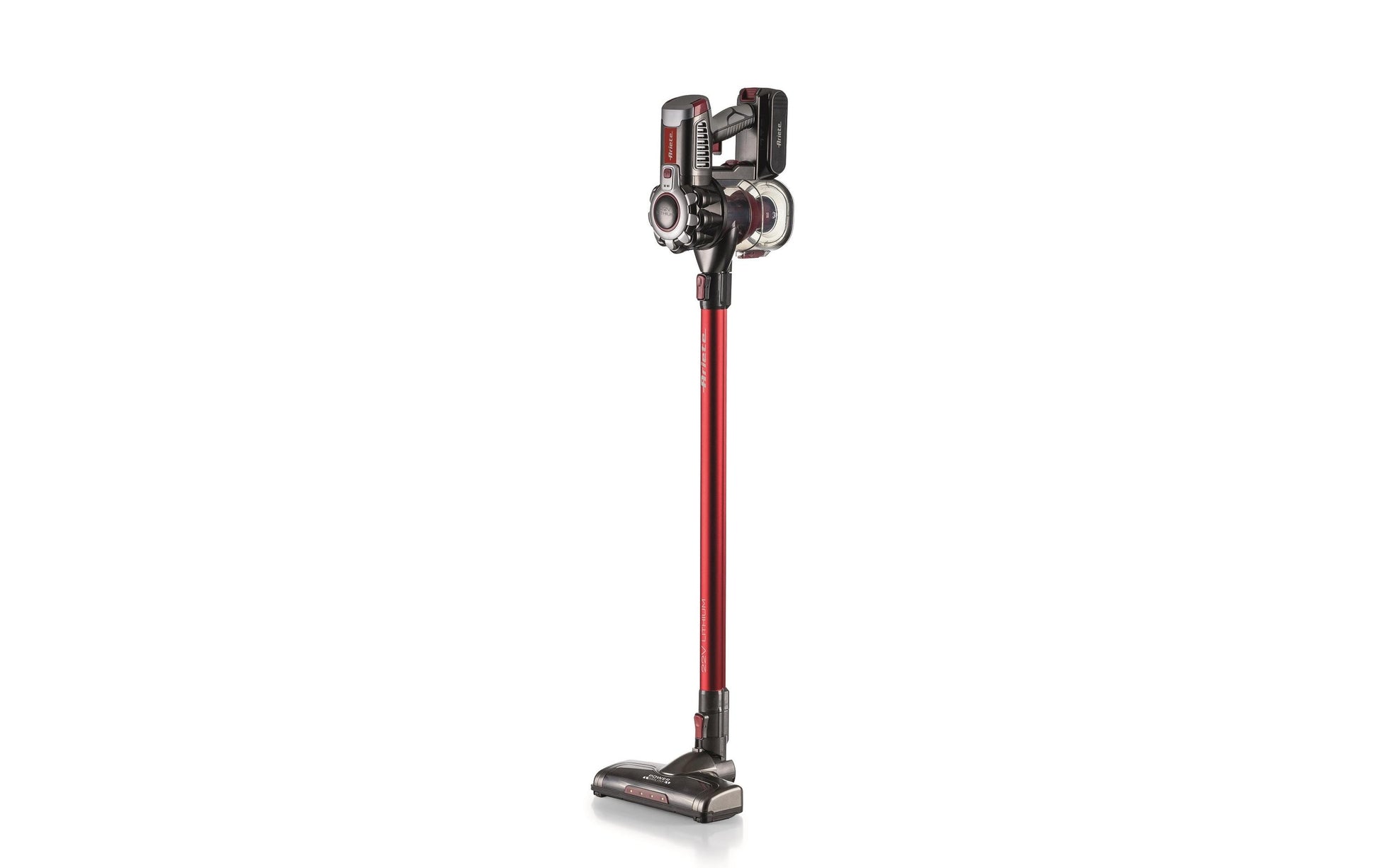 Ariete Stabstaubsauger – ARI-2757, 22,2 V / 120 W, beutellos / 1 l / HEPA / Rot