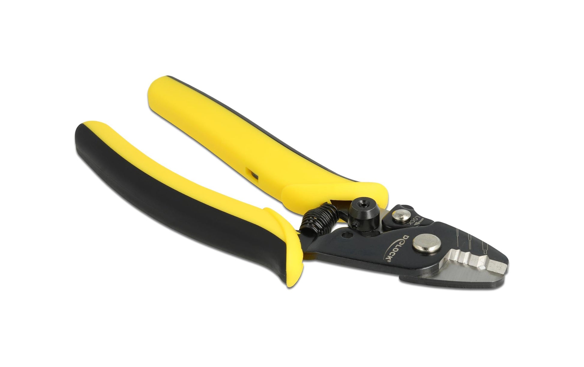 DeLOCK Glasfaser-Abisolierzange – Länge 160 mm, Breite 55 mm – für LWL-Kabel