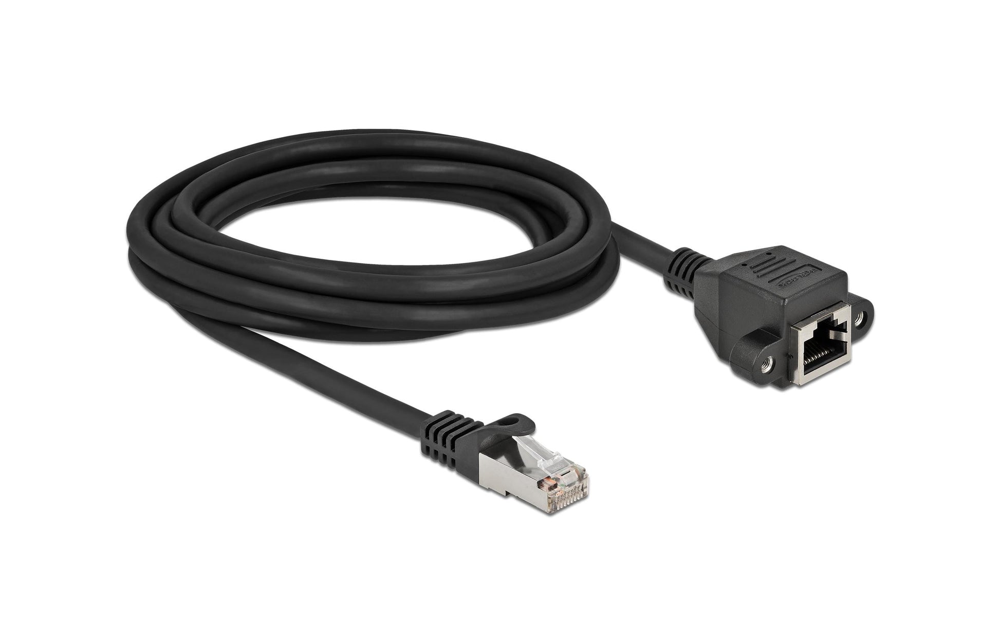 DeLOCK Patchkabel – Cat 6A S/FTP, 3 m, Schwarz, LSZH, RJ-45