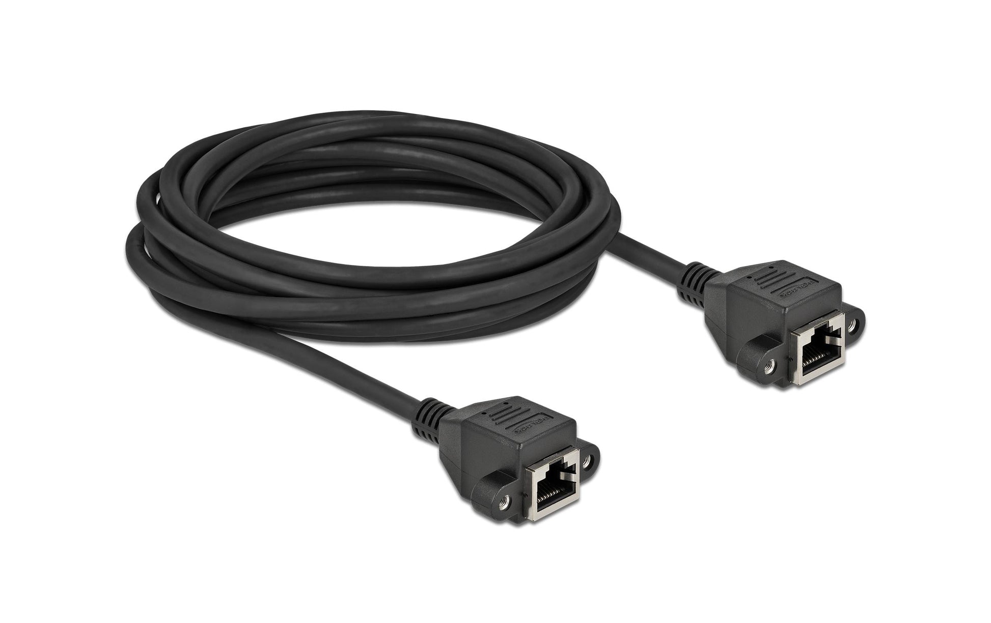 DeLOCK Patchkabel – Cat.6A, S/FTP, 5 m, Schwarz, LSZH, RJ‑45