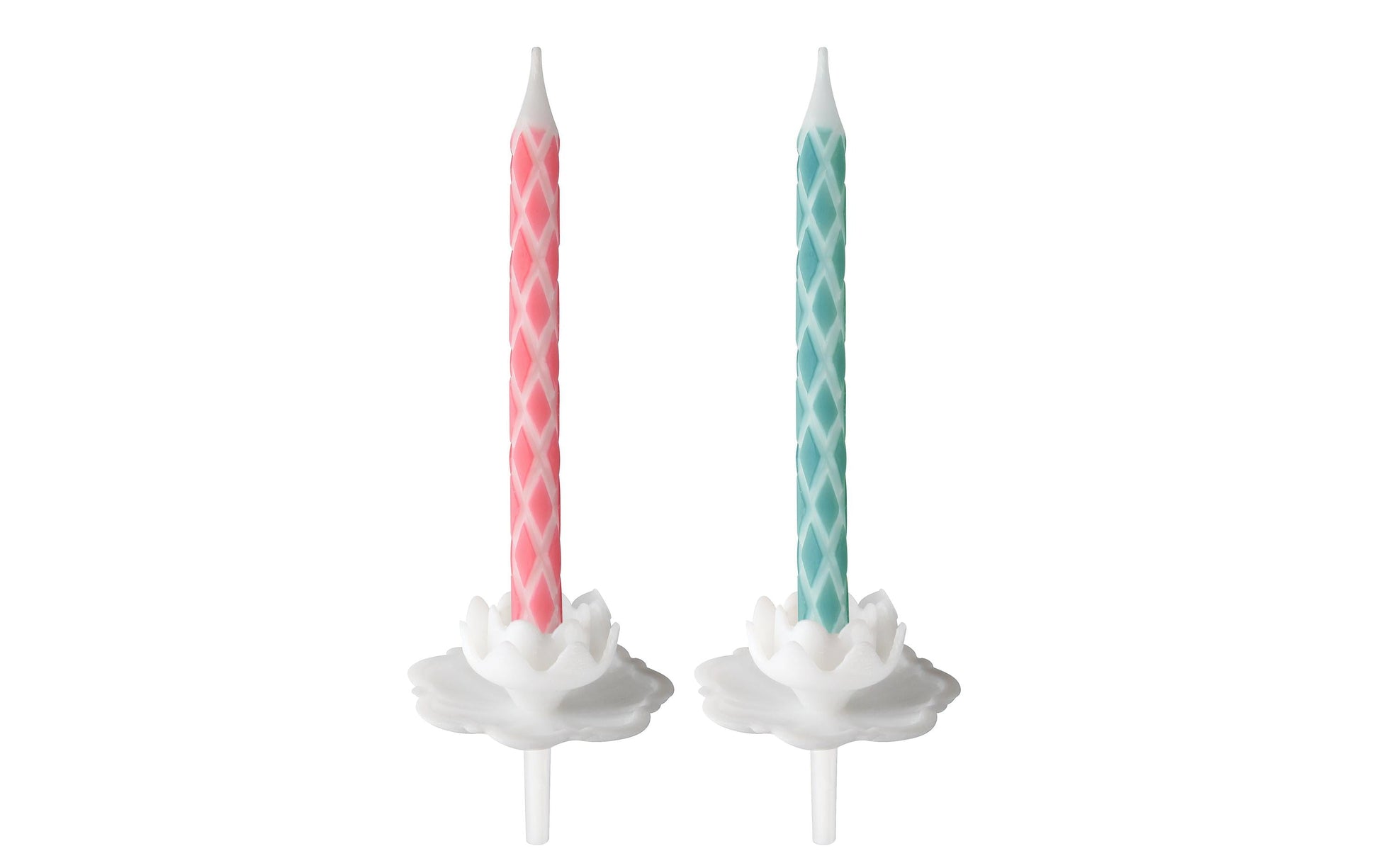 Zenker Geburtstagskerzen Kariert – Weiss – 6 cm – 36 Stk