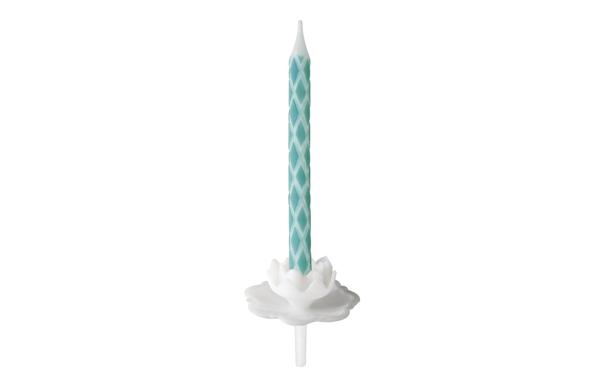 Zenker Geburtstagskerzen Kariert – Weiss – 6 cm – 36 Stk